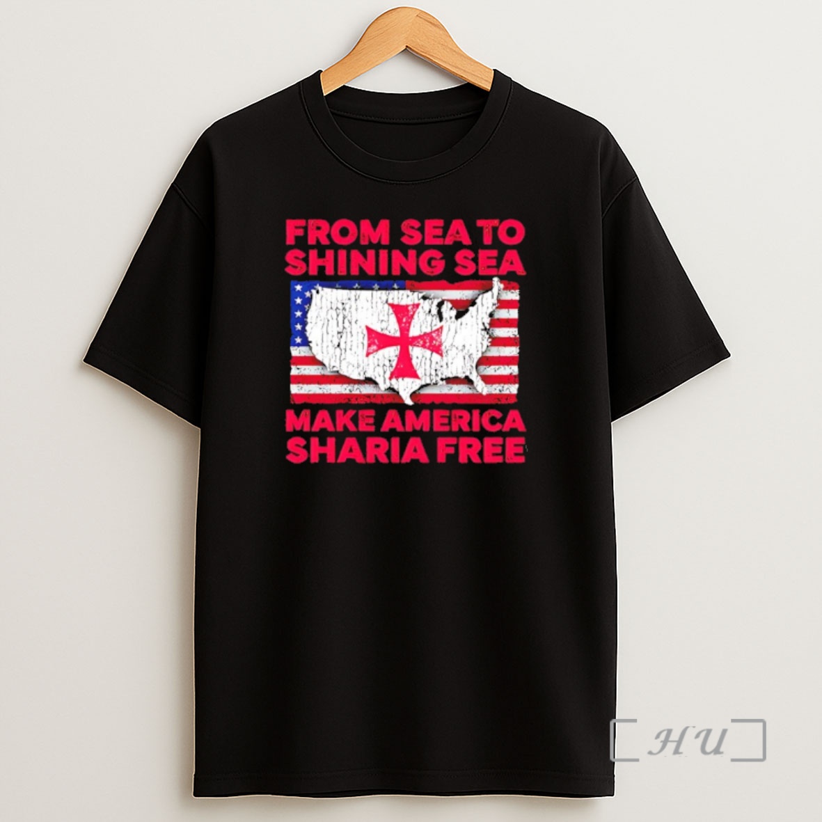 Officials From Sea To Shining Sea Make America Sharia Free Map Premium Shirt Sweatshirt Tee