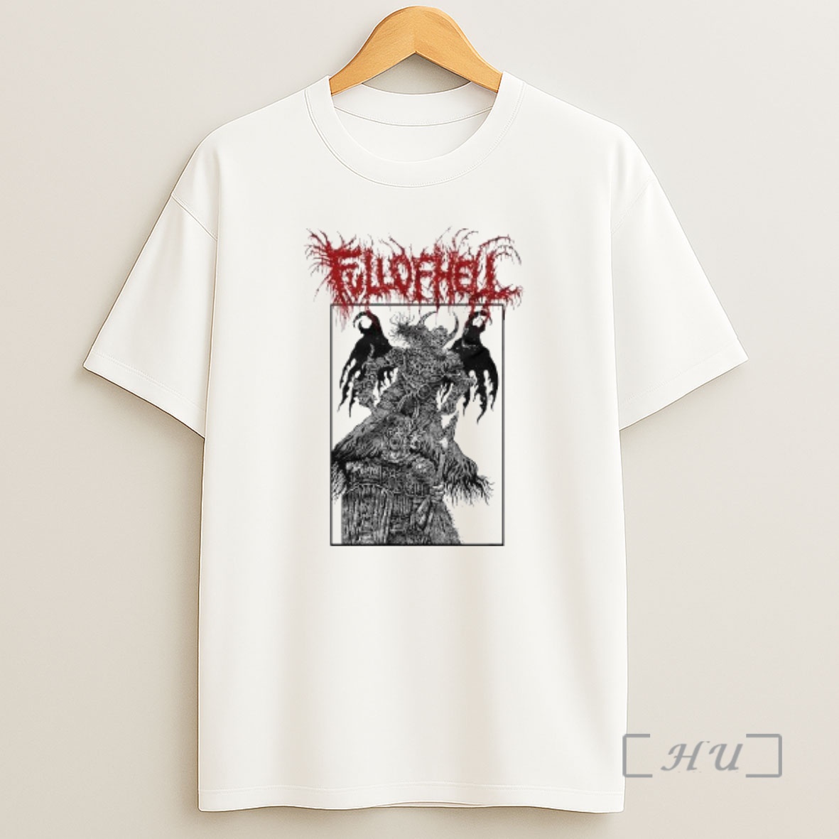 Officials Full Of Hell Barbaric Noise Attack Circle White Premium Shirt Sweatshirt Tee