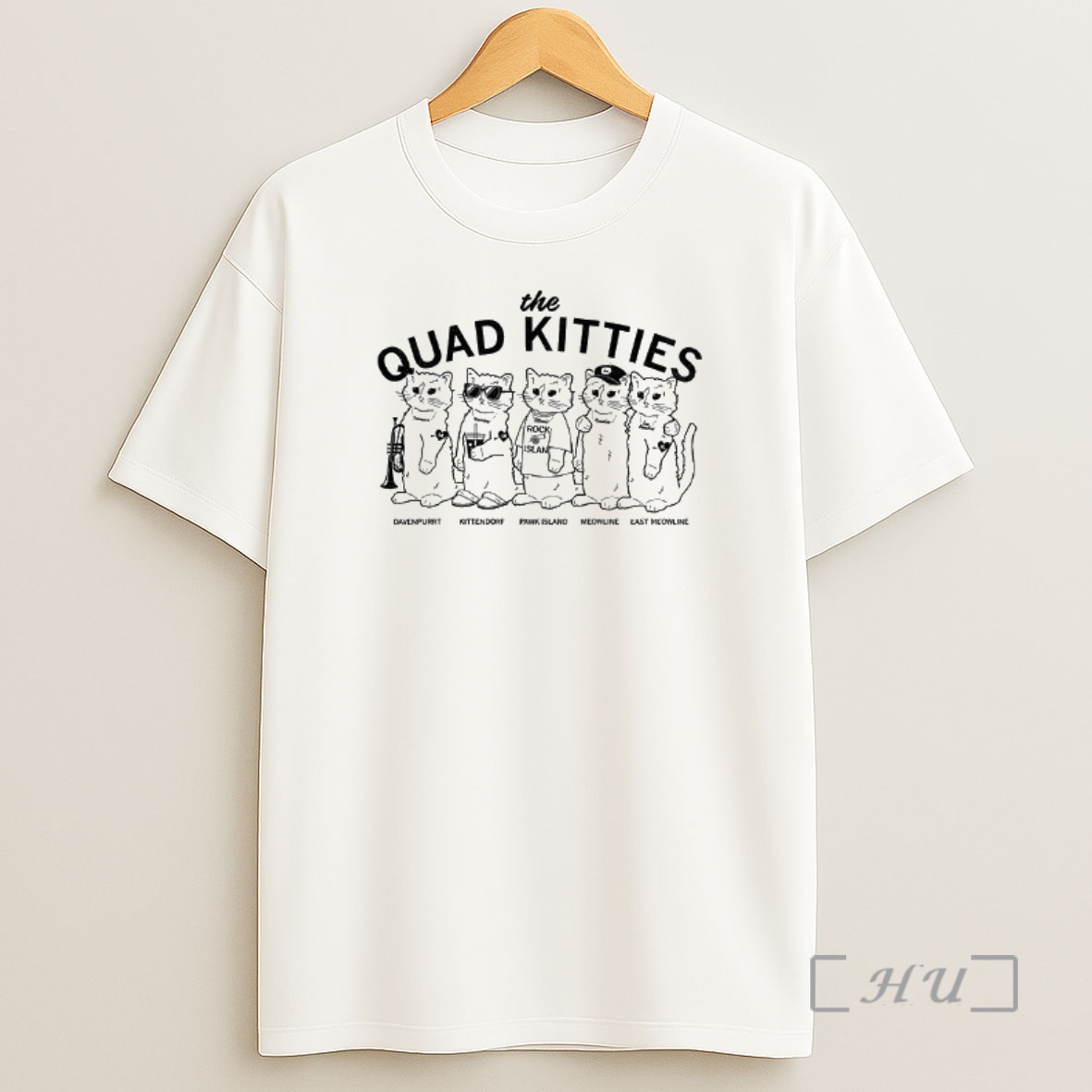 Officials Funny Cat The Quad Kitties Davenpurrt Kittendorf Pawk Island Meowline And East Meowline Premium Shirt Sweatshirt Tee