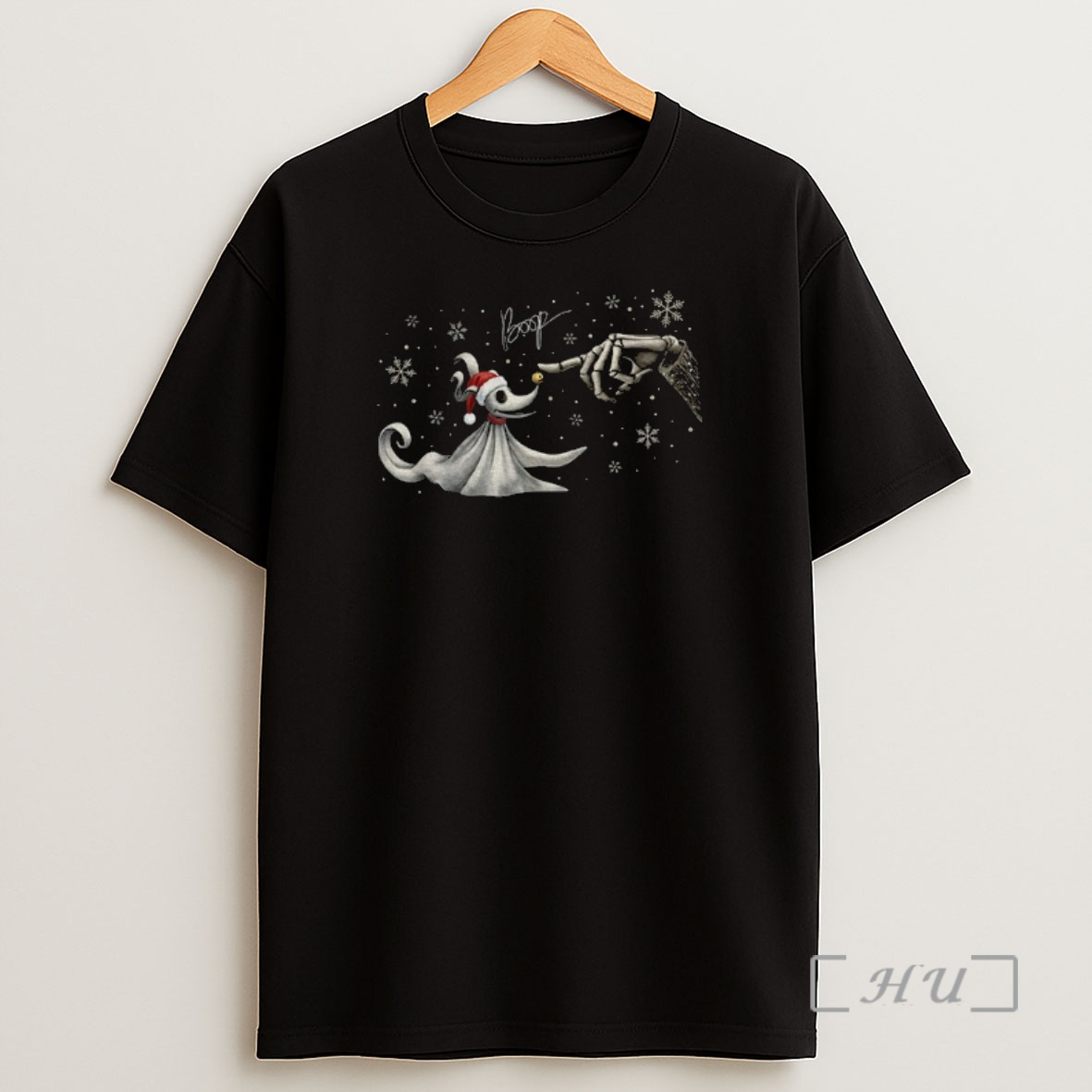 Officials Funny Christmas Nightmare Friends Boop Zero Santa Hat Premium Shirt Sweatshirt Tee