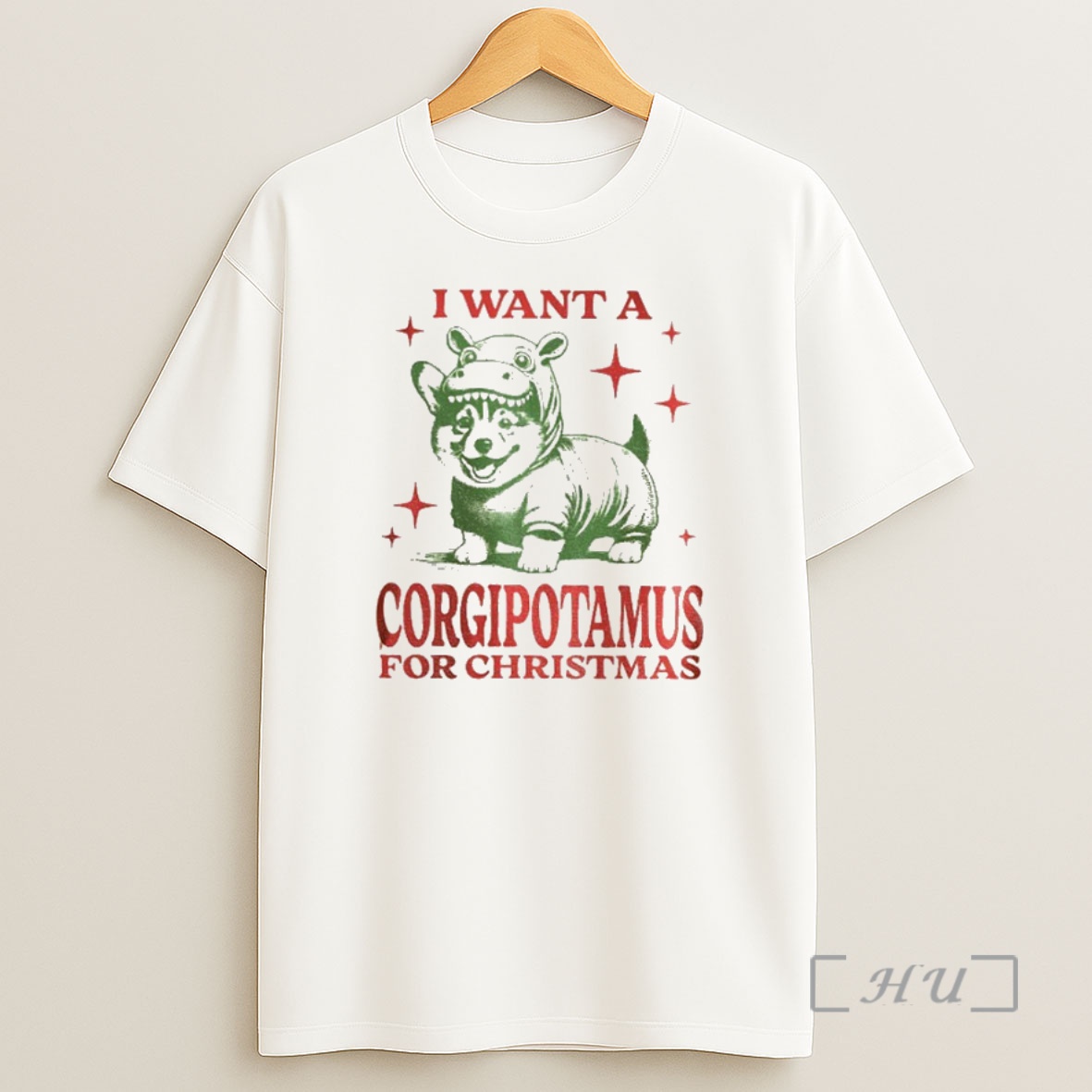 Officials Funny Corgi Christmas I Want A Corgipotamus For Christmas Premium Shirt Sweatshirt Tee