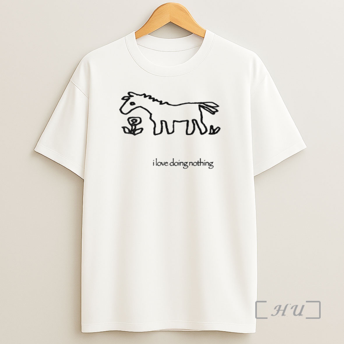 Officials Funny Horse Art I Love Doing Nothing Meme Premium Shirt Sweatshirt Tee