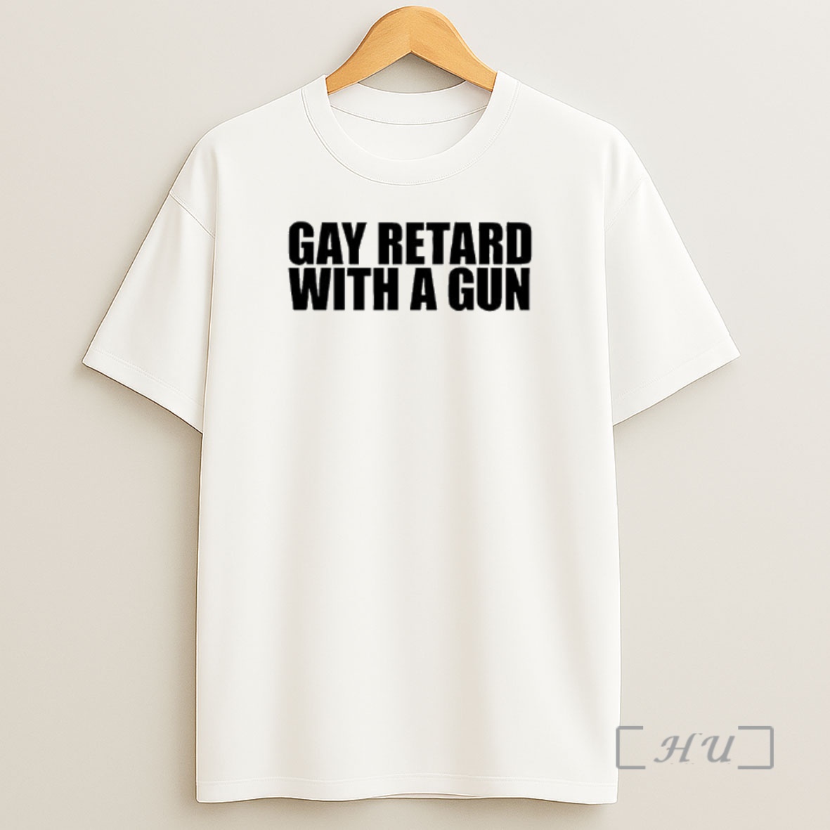 Officials Gay Retard With A Gun Text Premium Shirt Sweatshirt Tee