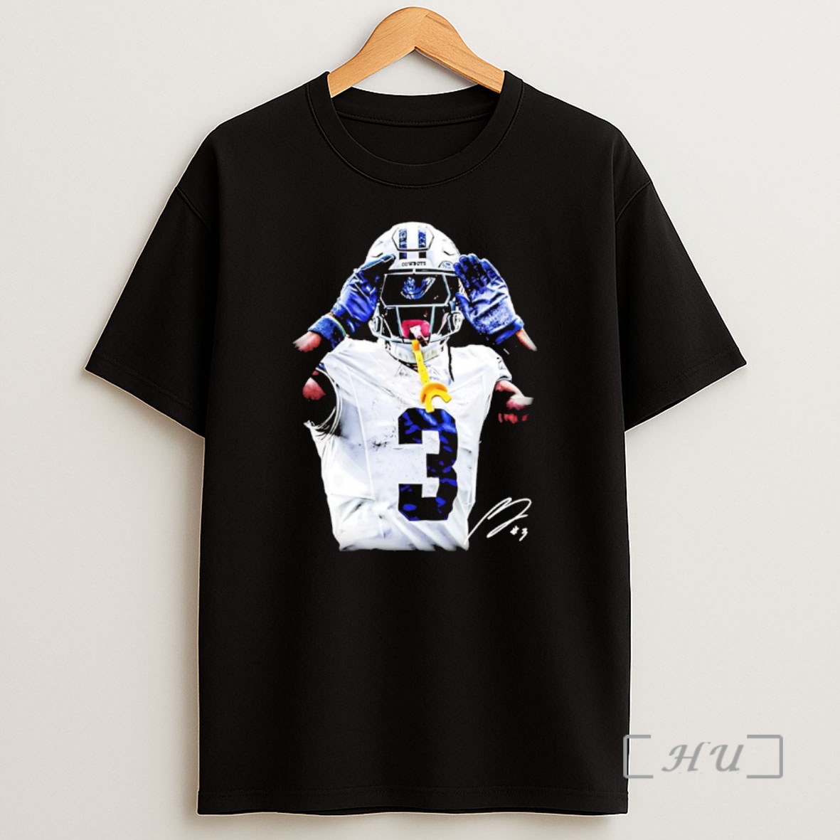 Officials George Pickens Portrait Signature Dallas Cowboys Premium Shirt Sweatshirt Tee