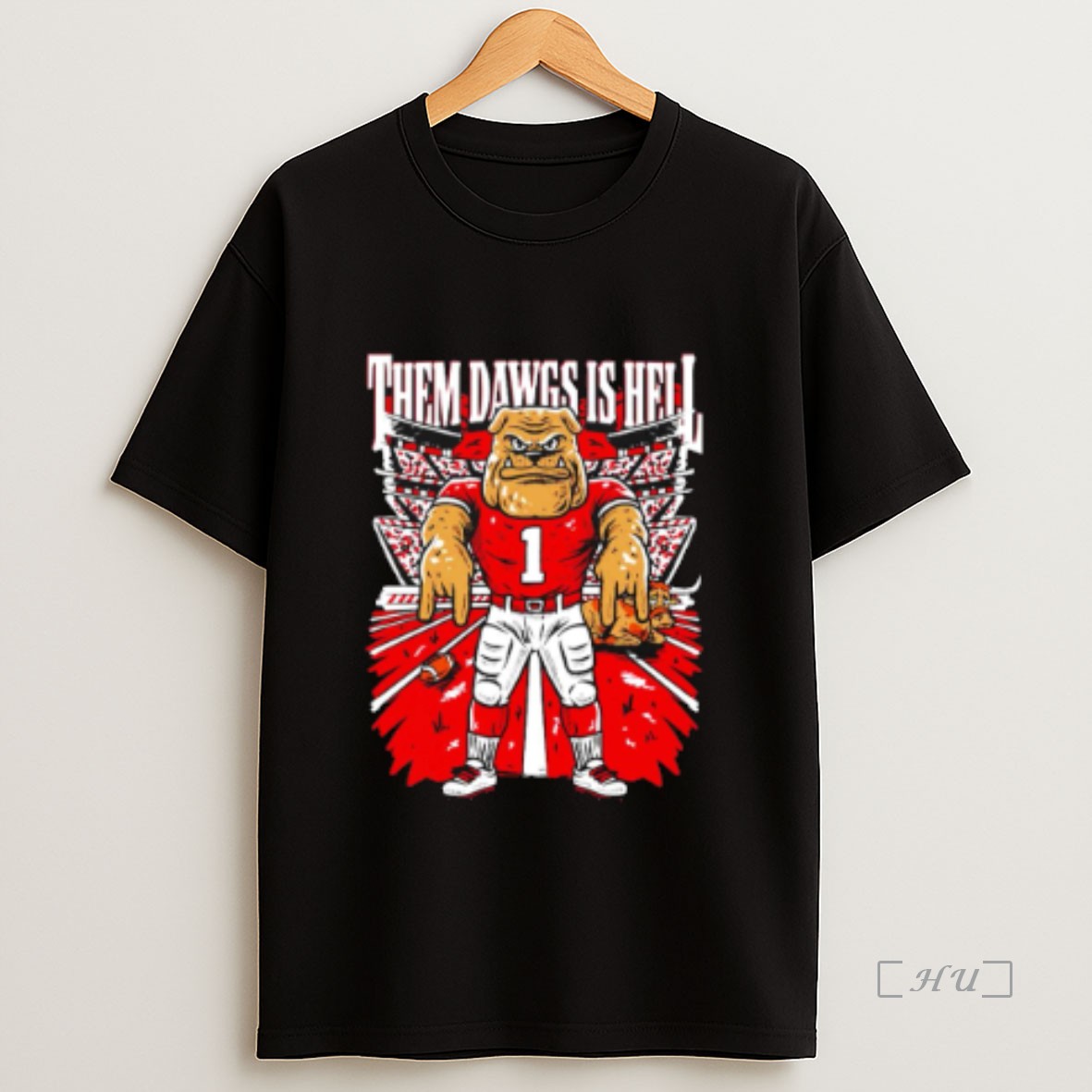 Officials Georgia Bulldogs Them Dawgs Is Hell Mascot Premium Shirt Sweatshirt Tee
