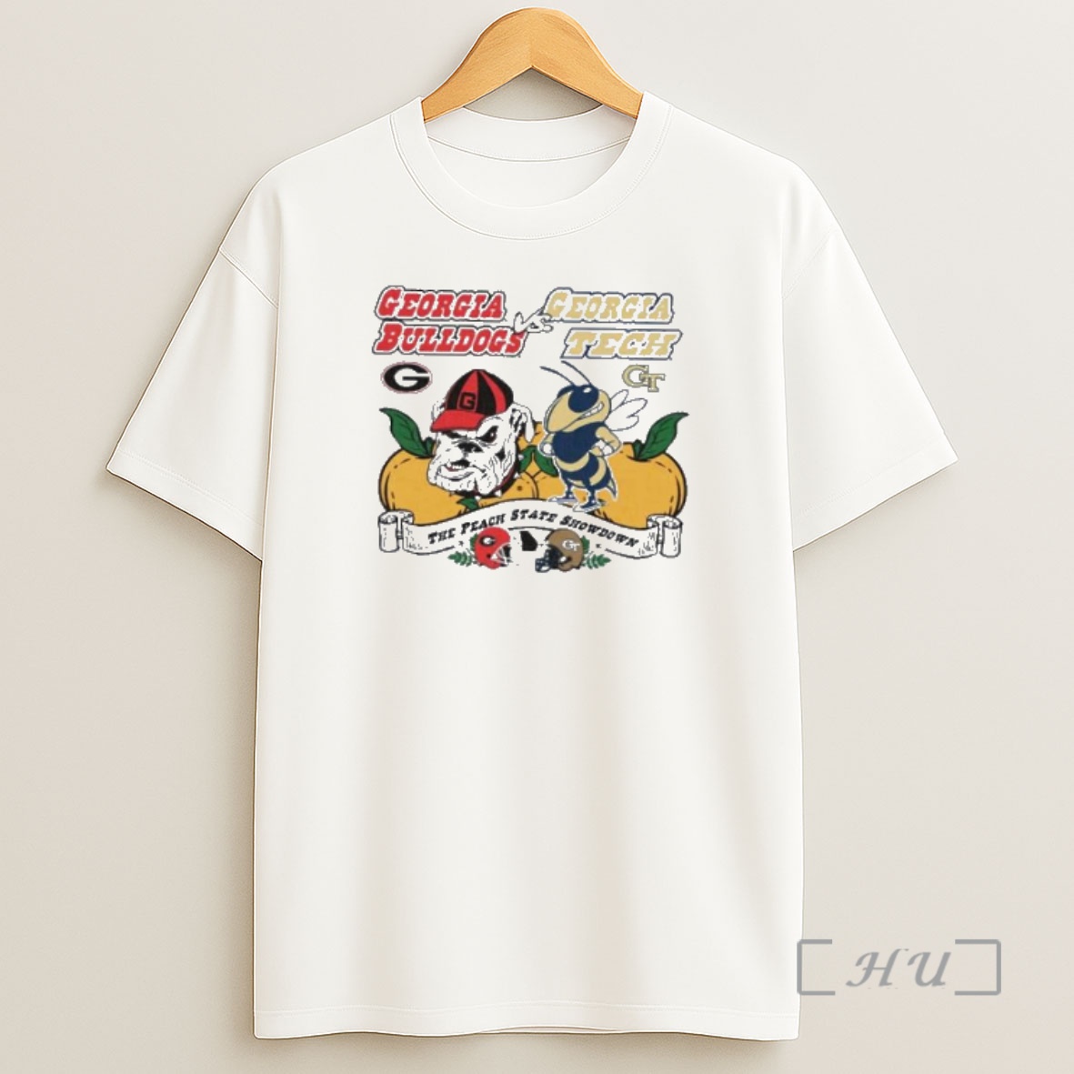 Officials Georgia Bulldogs Vs Georgia Tech Yellow Jackets The Peach State Showdown Premium Shirt Sweatshirt Tee