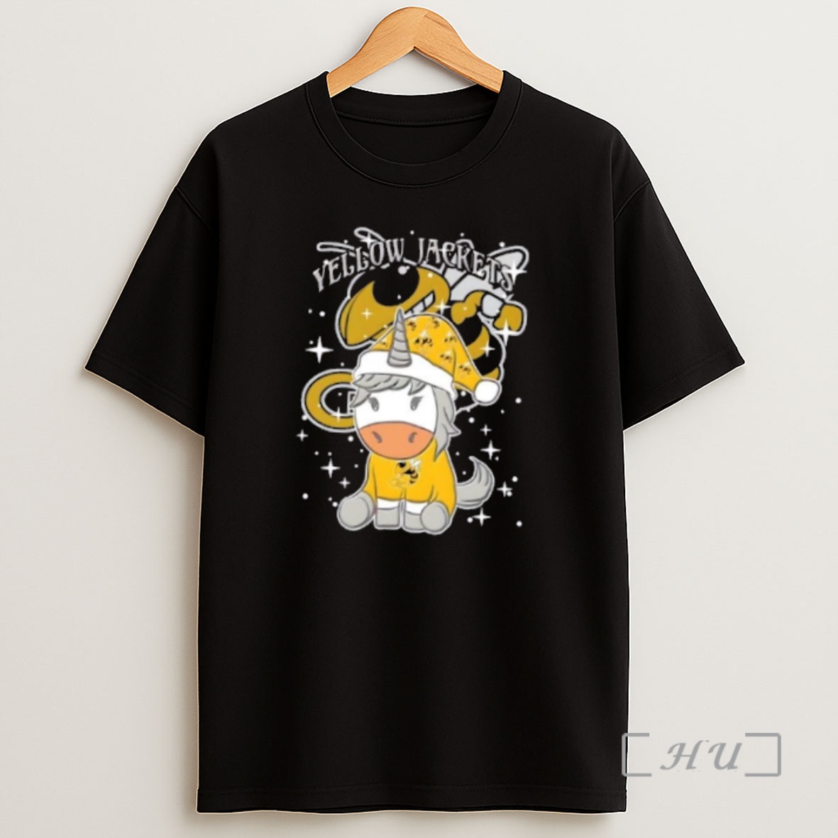 Officials Georgia Tech Yellow Jackets Football X Unicorn Merry Christmas Premium Shirt Sweatshirt Tee
