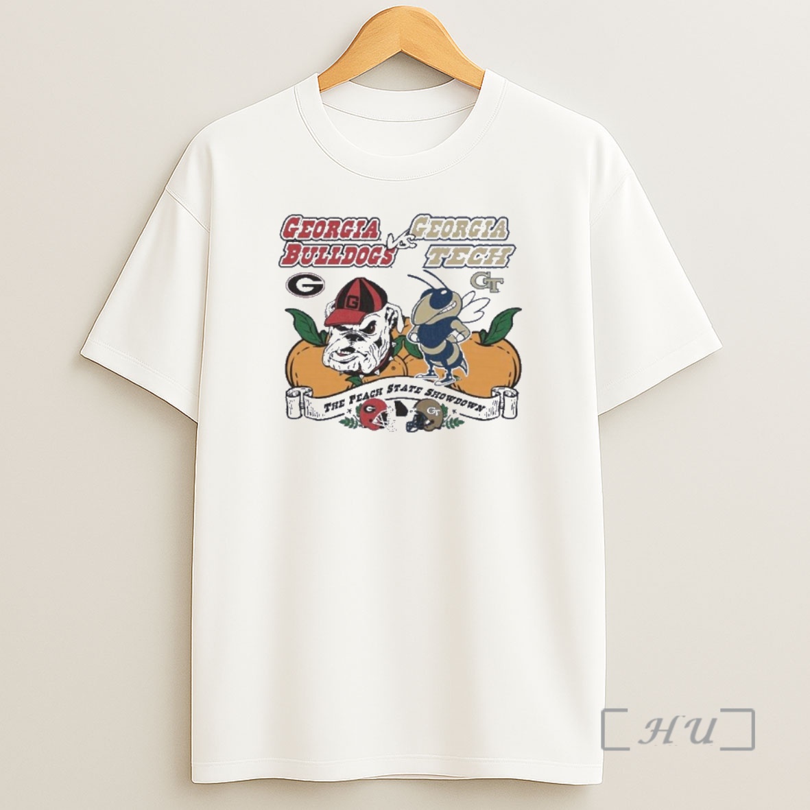 Officials Georgia Tech Yellow Jackets Versus Georgia Bulldogs 2025 The Peach State Showdown Premium Shirt Sweatshirt Tee