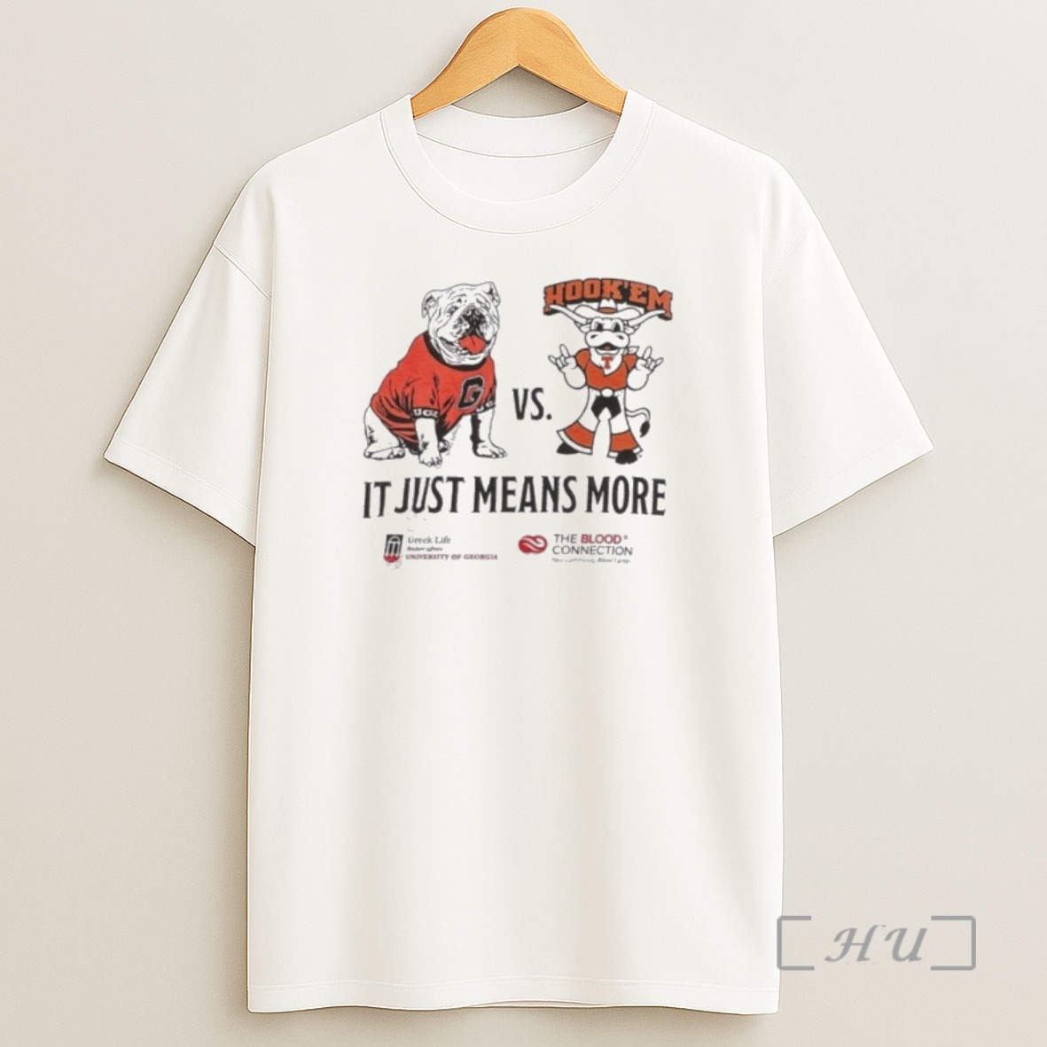 Officials Georgia Vs Texas 2025 It Just Means More Mascot Premium Shirt Sweatshirt Tee