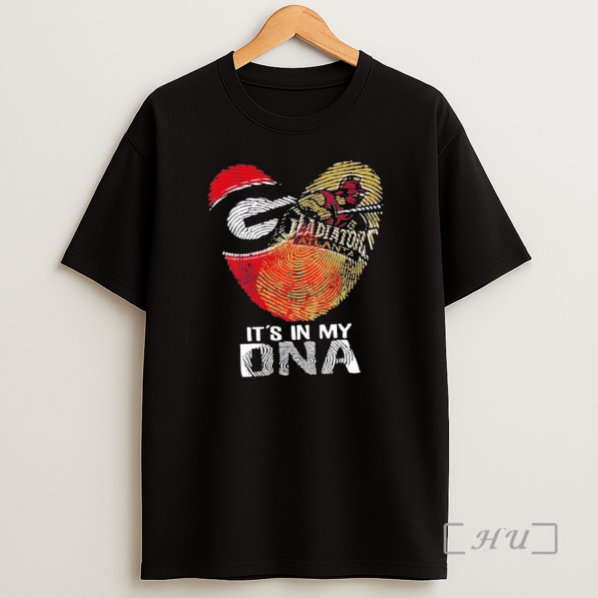 Officials Georgia City Sports Bulldogs X Atlanta Gladiator Its In My Dna Fingerprint Heart Premium Shirt Sweatshirt Tee