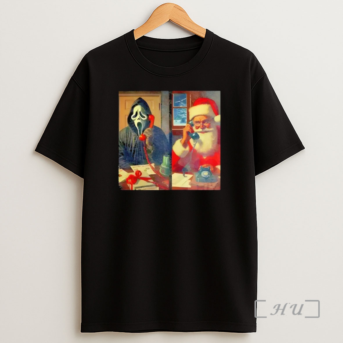 Officials Ghost Face Calling Santa Edgy Horror Christmas Premium Shirt Sweatshirt Tee