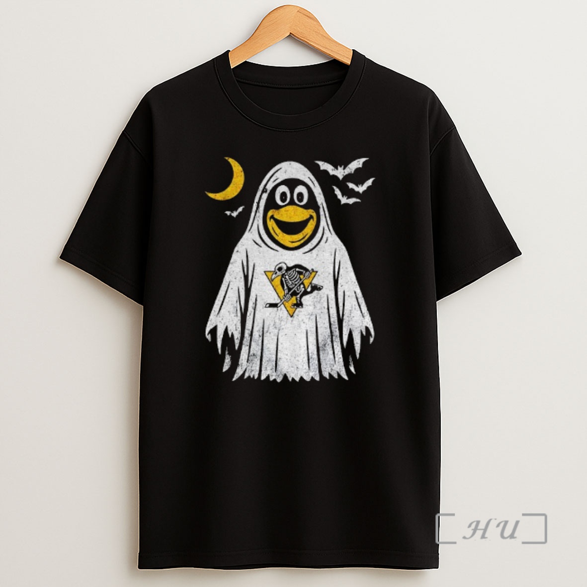 Officials Ghost Skeleton Pittsburgh Penguin Hockey Nhl Halloween Premium Shirt Sweatshirt Tee