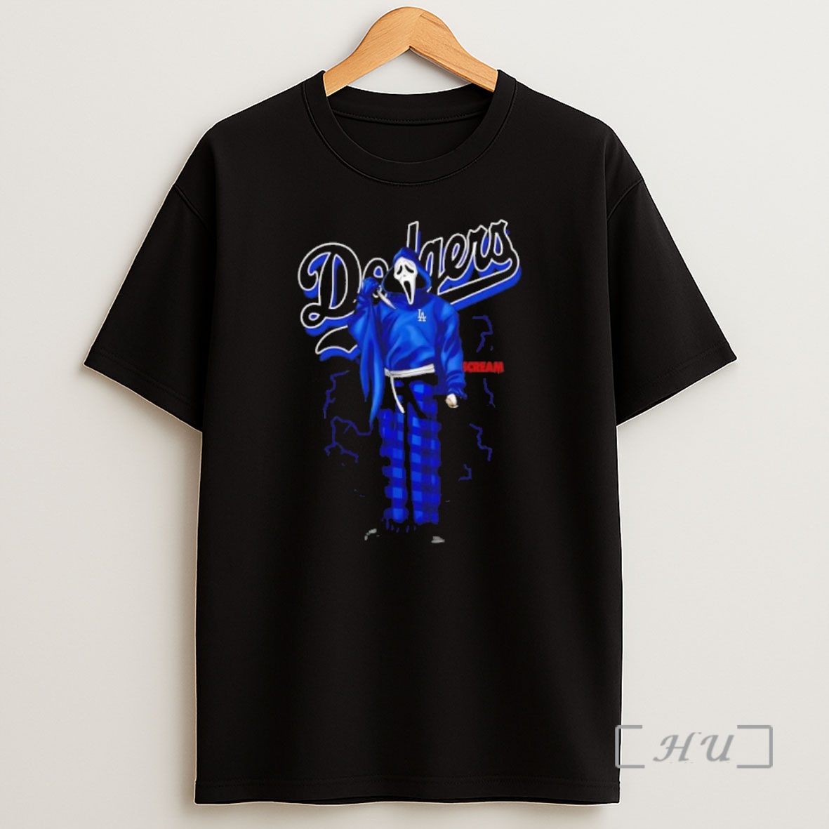 Officials Ghostface Dodgers Scream Black Premium Shirt Sweatshirt Tee