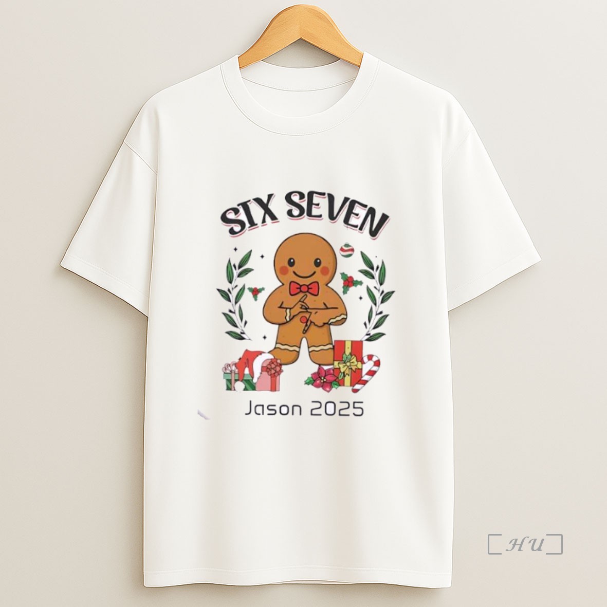 Officials Gingerbread Six Seven Funny Christmas Personalized Ornaments White Premium Shirt Sweatshirt Tee