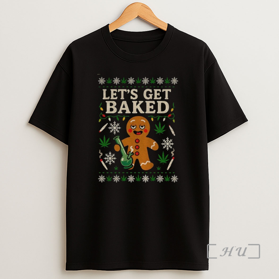 Officials Gingerbread Lets Get Baked Merry Christmas Premium Shirt Sweatshirt Tee