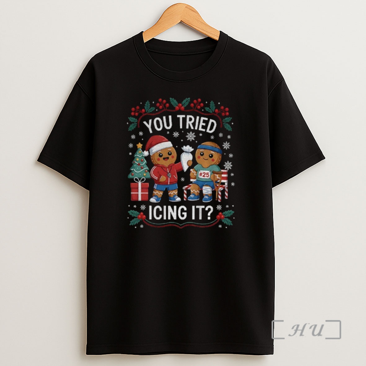 Officials Gingerbread Man You Tried Icing It Merry Christmas Premium Shirt Sweatshirt Tee