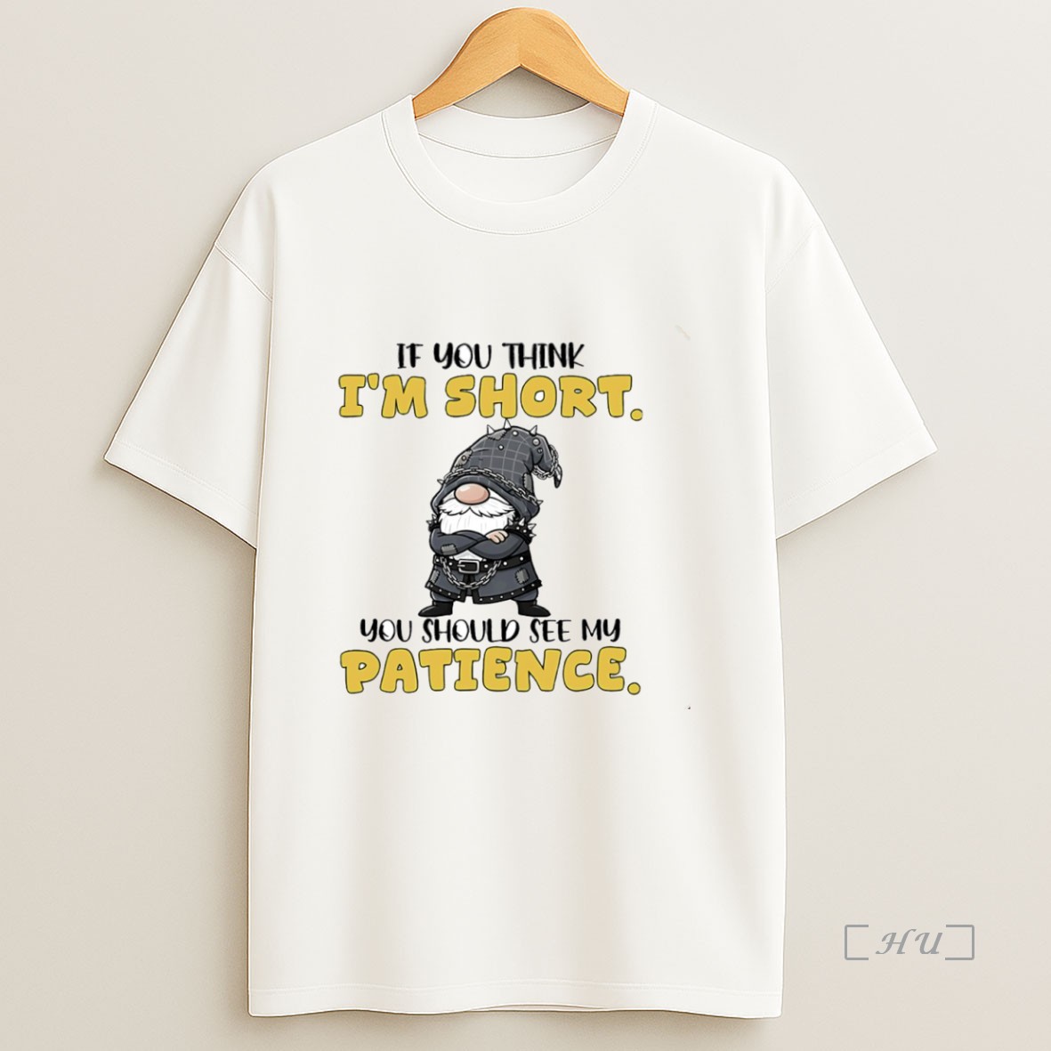 Officials Gnome If You Think Im Short You Should See My Patience Circle Premium Shirt Sweatshirt Tee