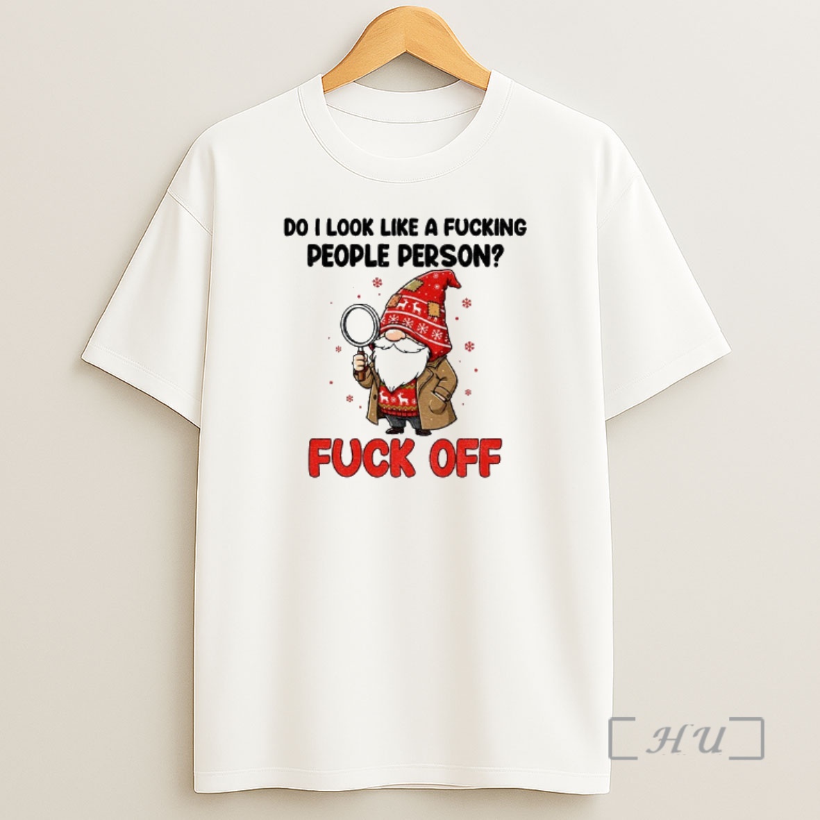 Officials Gnome Xmas Do I Look Like A Fucking People Person Fuck Off Merry Christmas Premium Shirt Sweatshirt Tee
