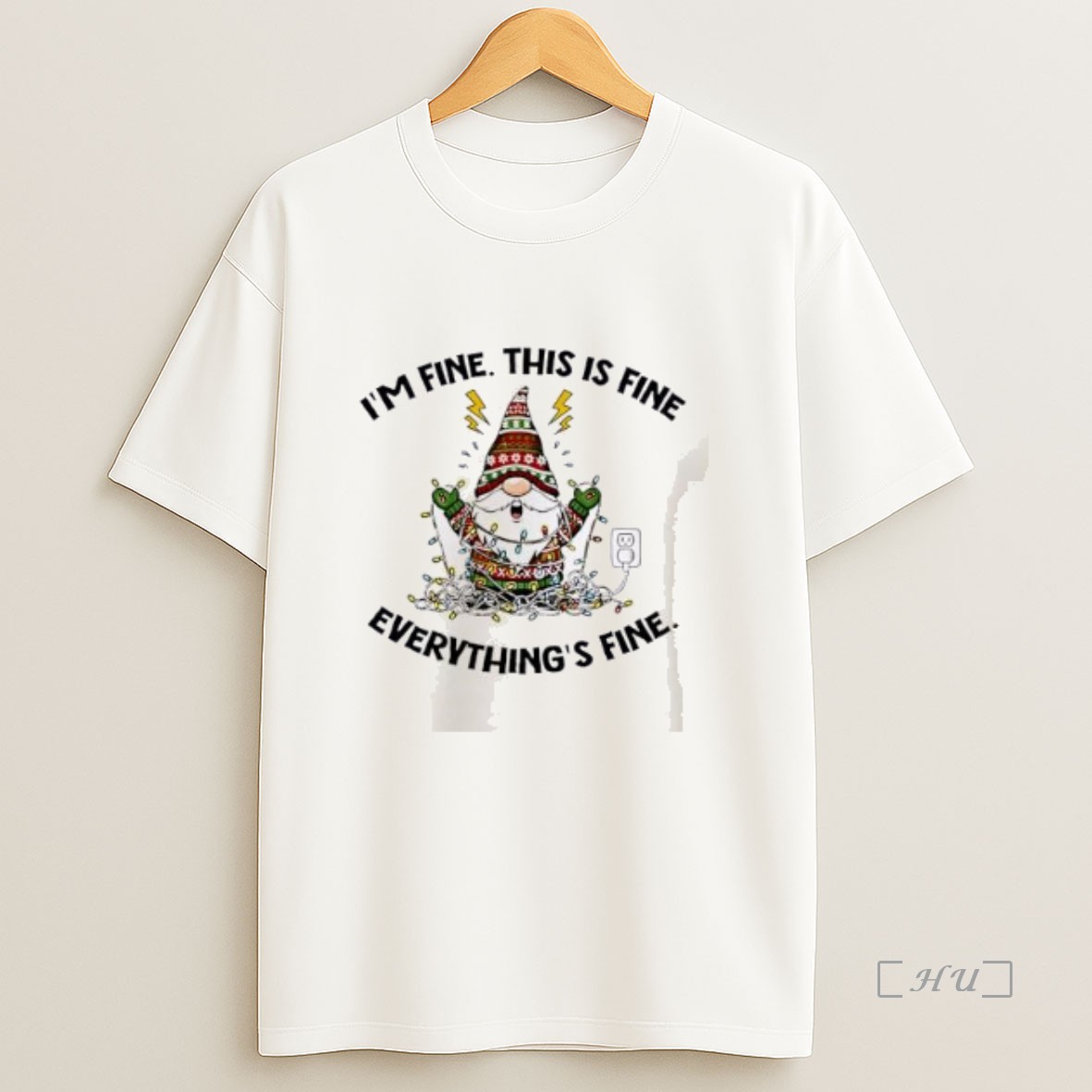 Officials Gnome Tree Im Fine This Is Fine Everythings Fine Merry Christmas 2025 Premium Shirt Sweatshirt Tee