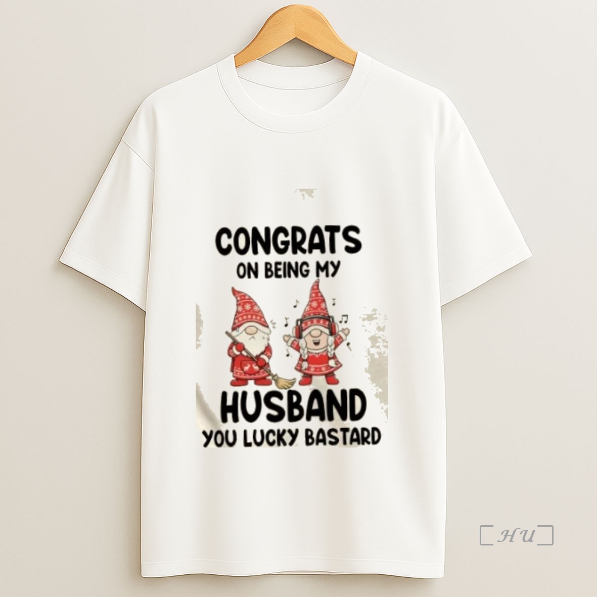 Officials Gnomes Congrats On Being My Husband You Lucky Bastard Premium Shirt Sweatshirt Tee
