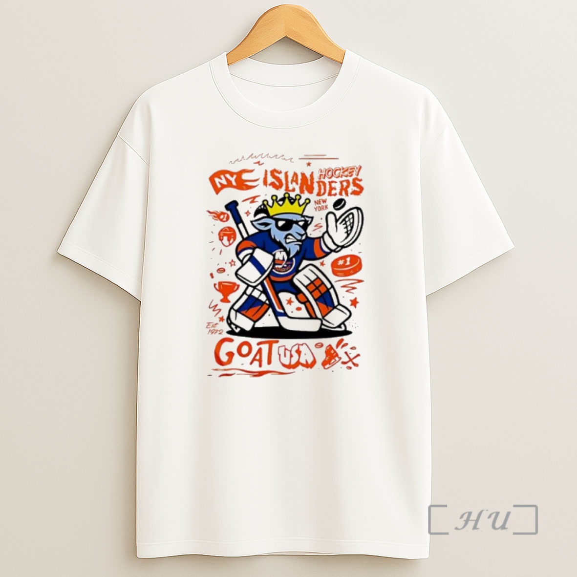 Officials Goat Usa X New York Islanders Mascot 2025 Premium Shirt Sweatshirt Tee