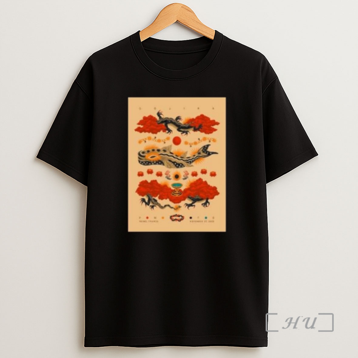 Officials Gojira Reims France Event At Reims Arena On November 27 2025 French Tour Circle Black Premium Shirt Sweatshirt Tee