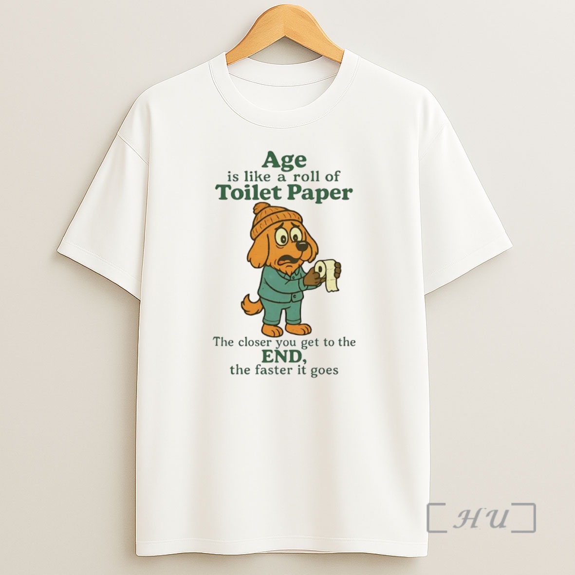 Officials Golden Retriever Age Is Like A Roll Of Toilet Paper Premium Shirt Sweatshirt Tee