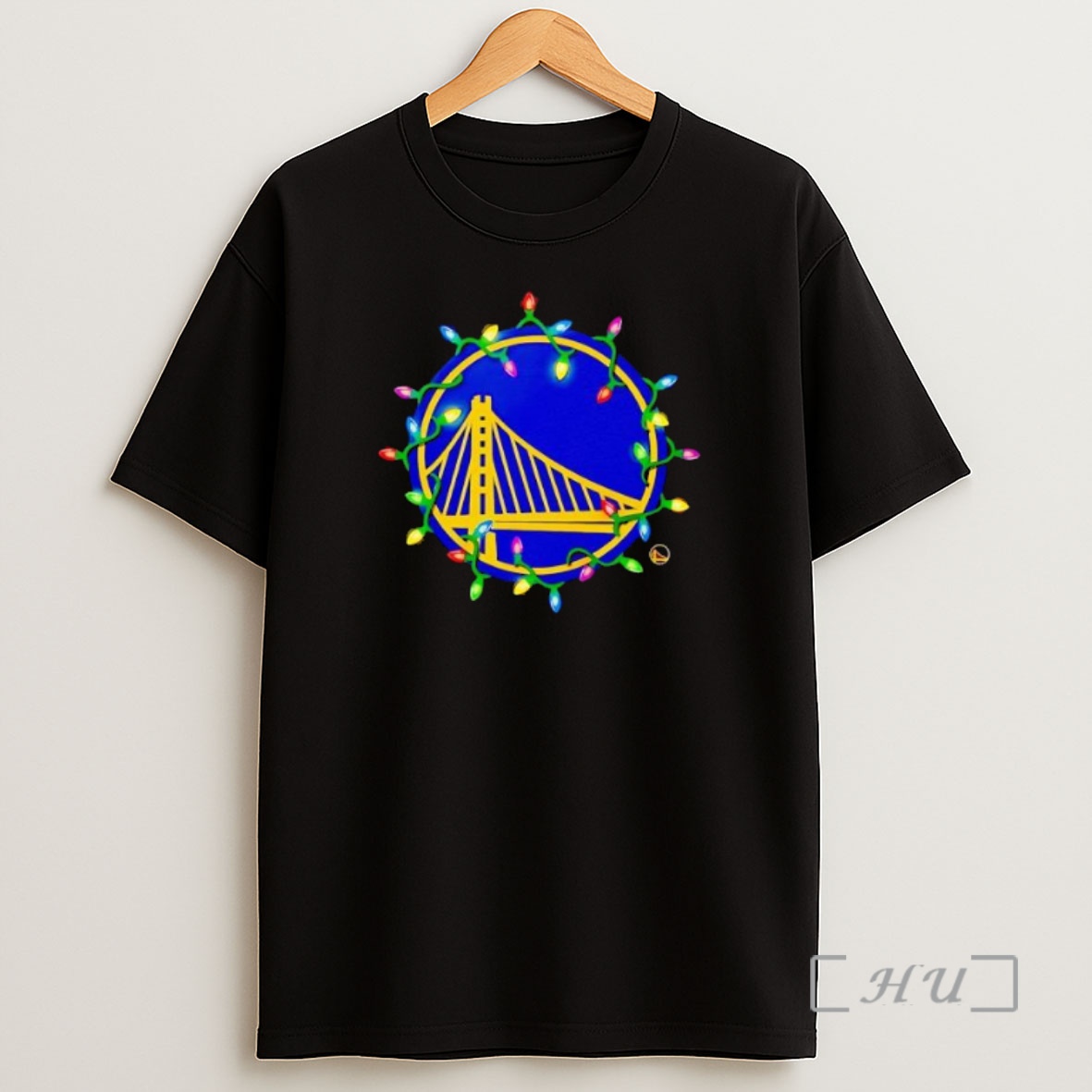 Officials Golden State Warriors Logo Lights Merry Christmas Premium Shirt Sweatshirt Tee