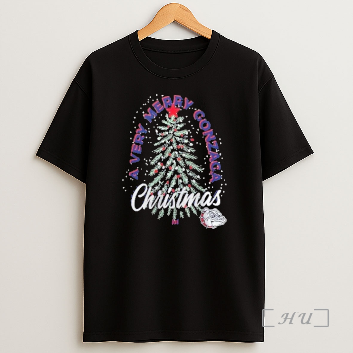 Officials Gonzaga Bulldogs Christmas Tree Holiday Premium Shirt Sweatshirt Tee