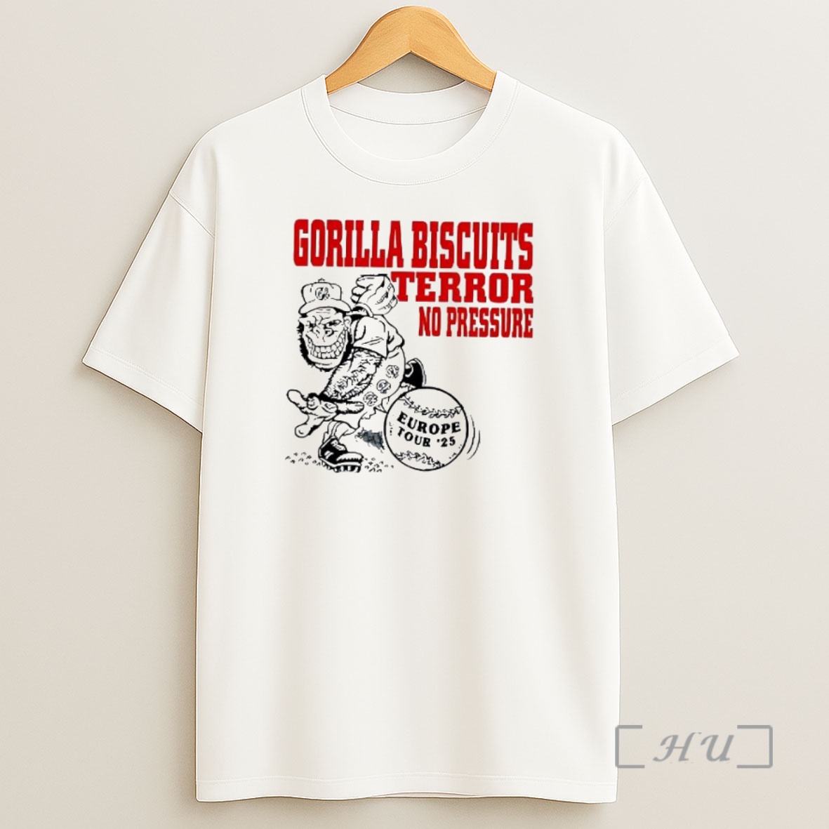 Officials Gorilla Biscuits Terror No Pressure Europe Tour 25 Premium Shirt Sweatshirt Tee