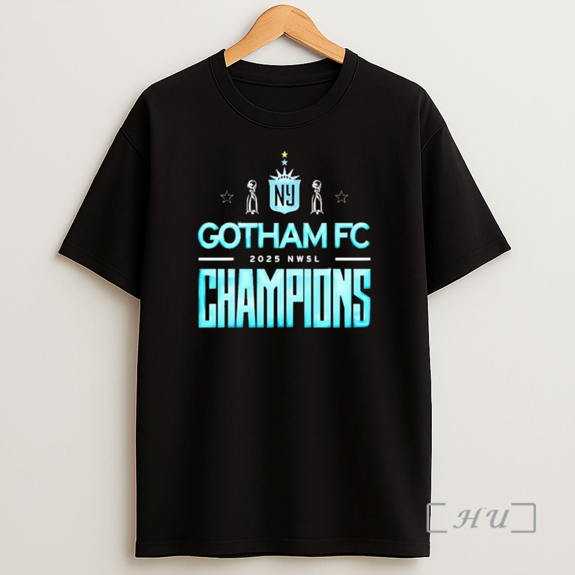 Officials Gotham Fc 2025 Nwsl Champions Black Premium Shirt Sweatshirt Tee