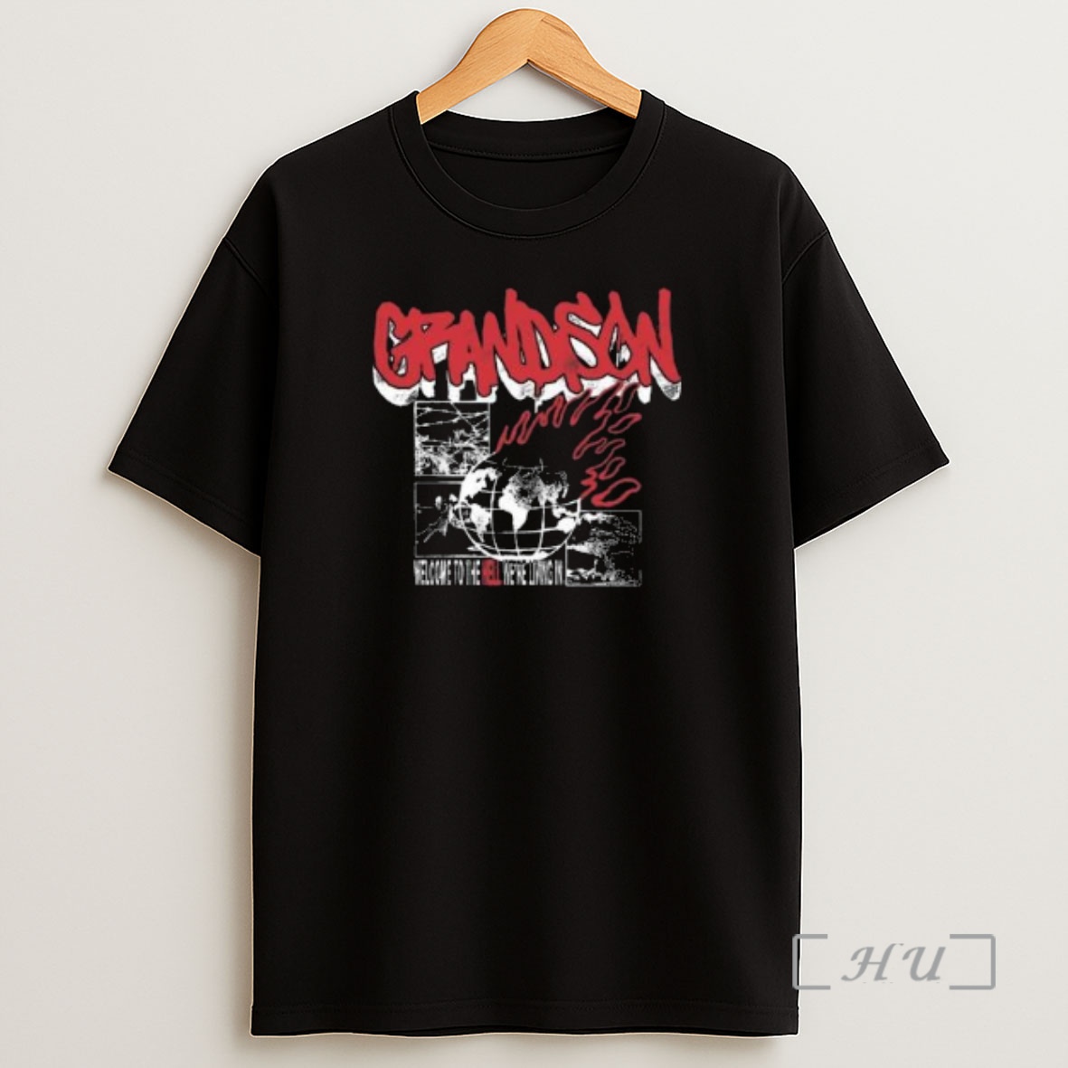 Officials Grandson Music Burning World Circle Black Premium Shirt Sweatshirt Tee