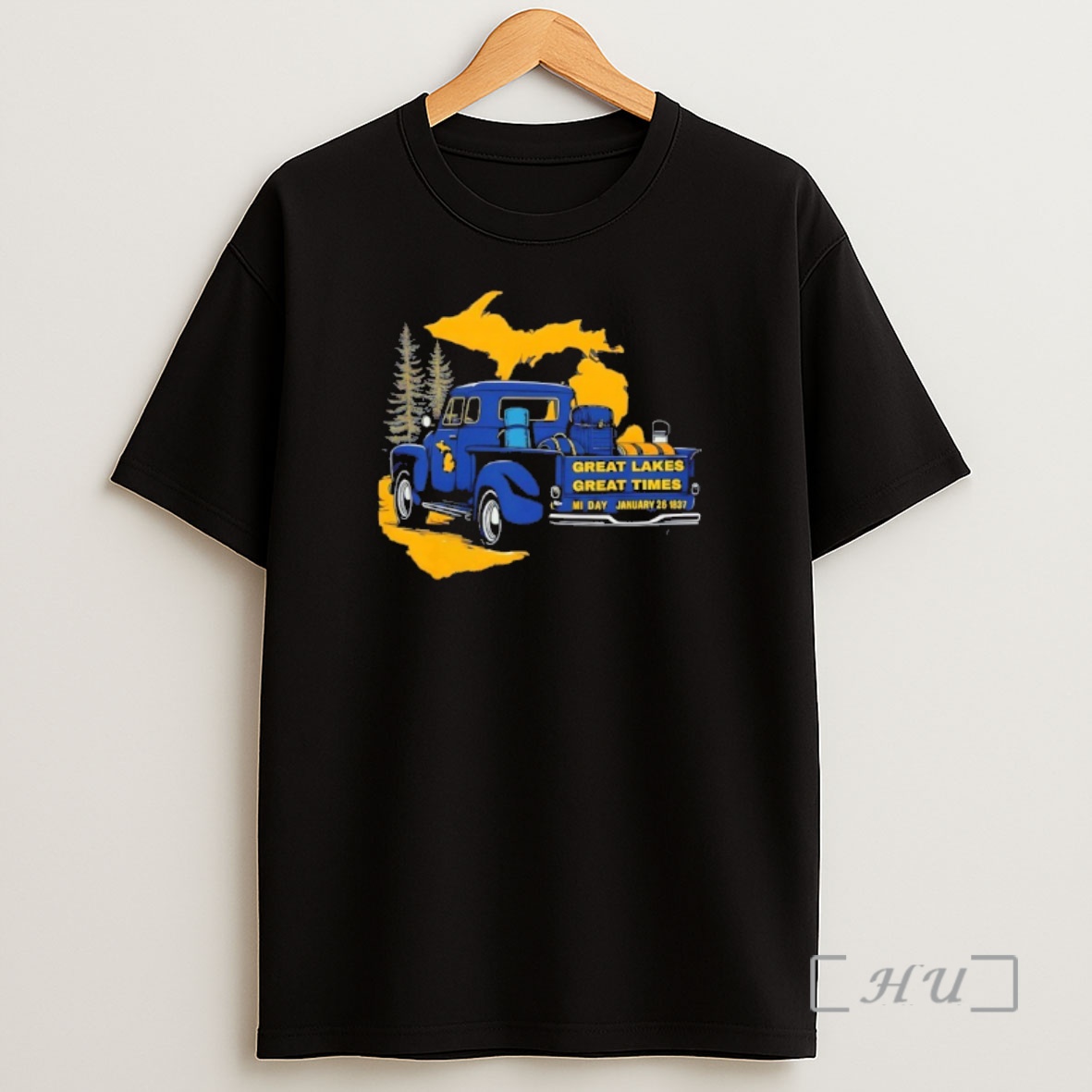 Officials Great Lakes Vintage Truck Michigan Map Retro Road Trip Great Times Premium Shirt Sweatshirt Tee 1