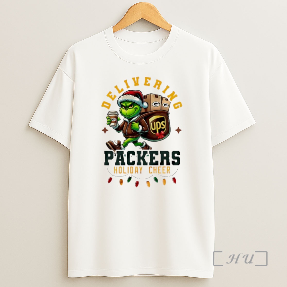 Officials Green Bay Packers Grinch Delivering Ups Holiday Cheer Christmas Premium Shirt Sweatshirt Tee