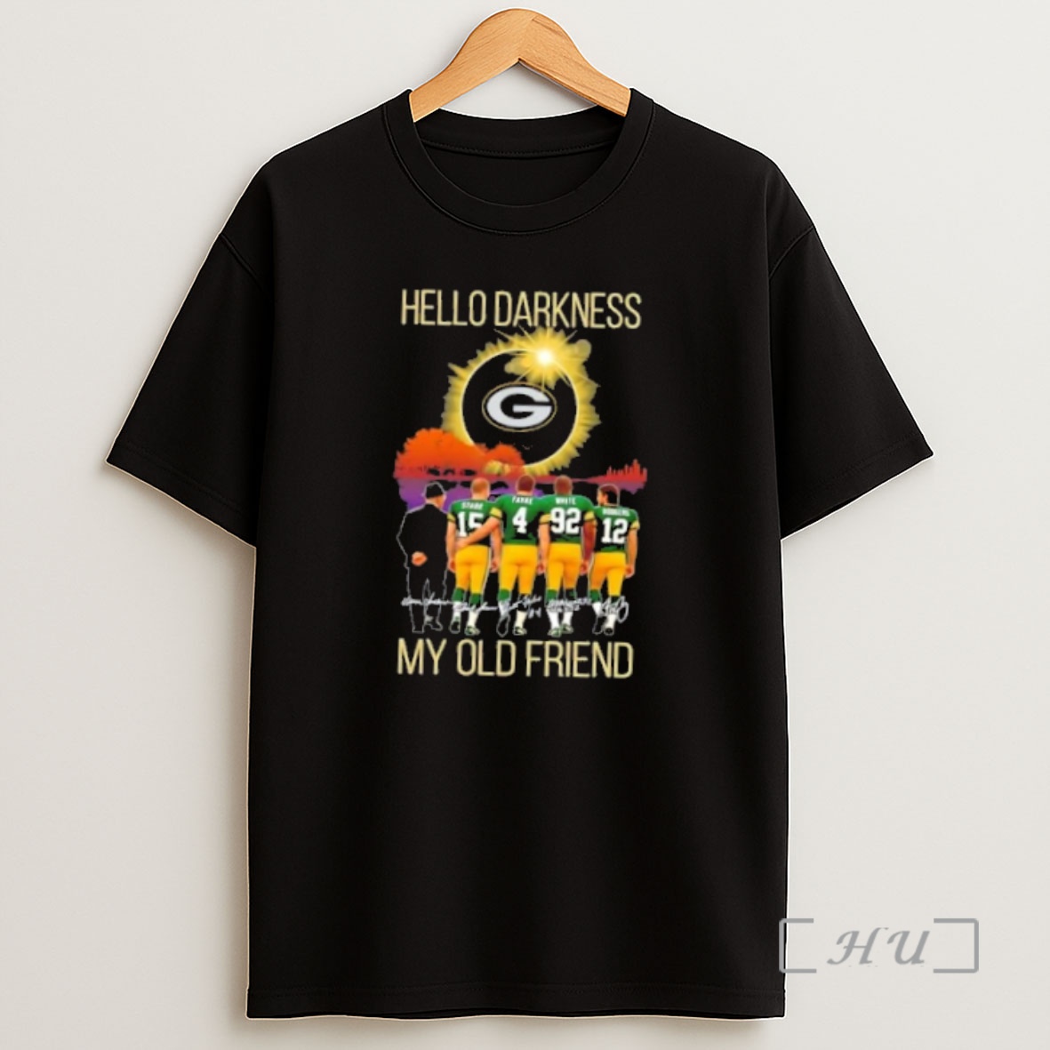 Officials Green Bay Packers Starr And Legends Hello Darkness My Old Friend Signatures Premium Shirt Sweatshirt Tee