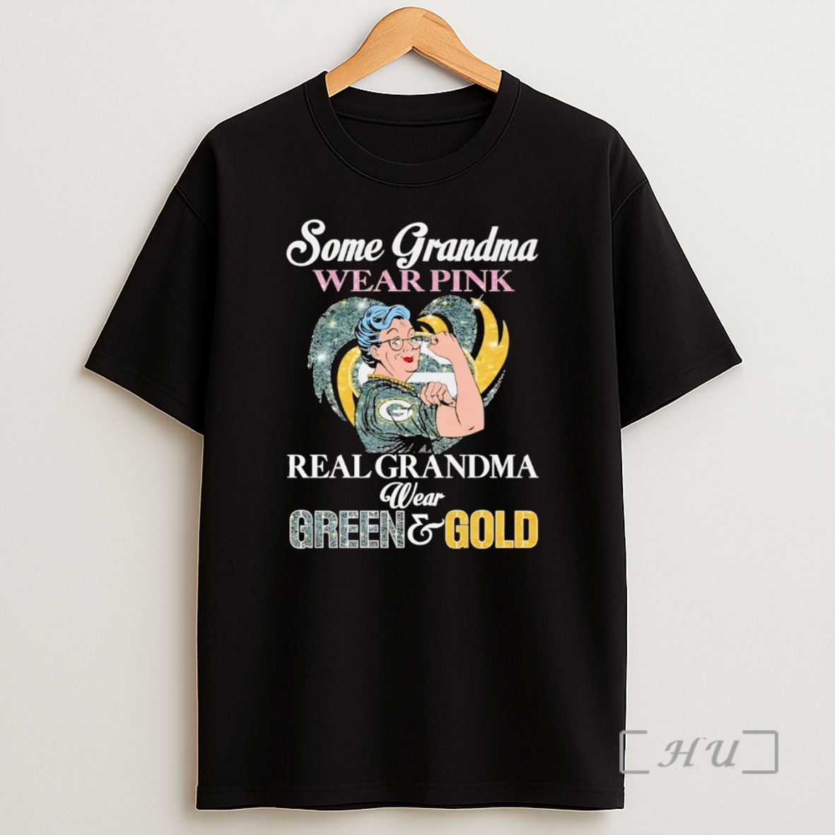 Officials Green Bay Packers Some Grandma Wear Pink Real Wear Green And Gold Premium Shirt Sweatshirt Tee