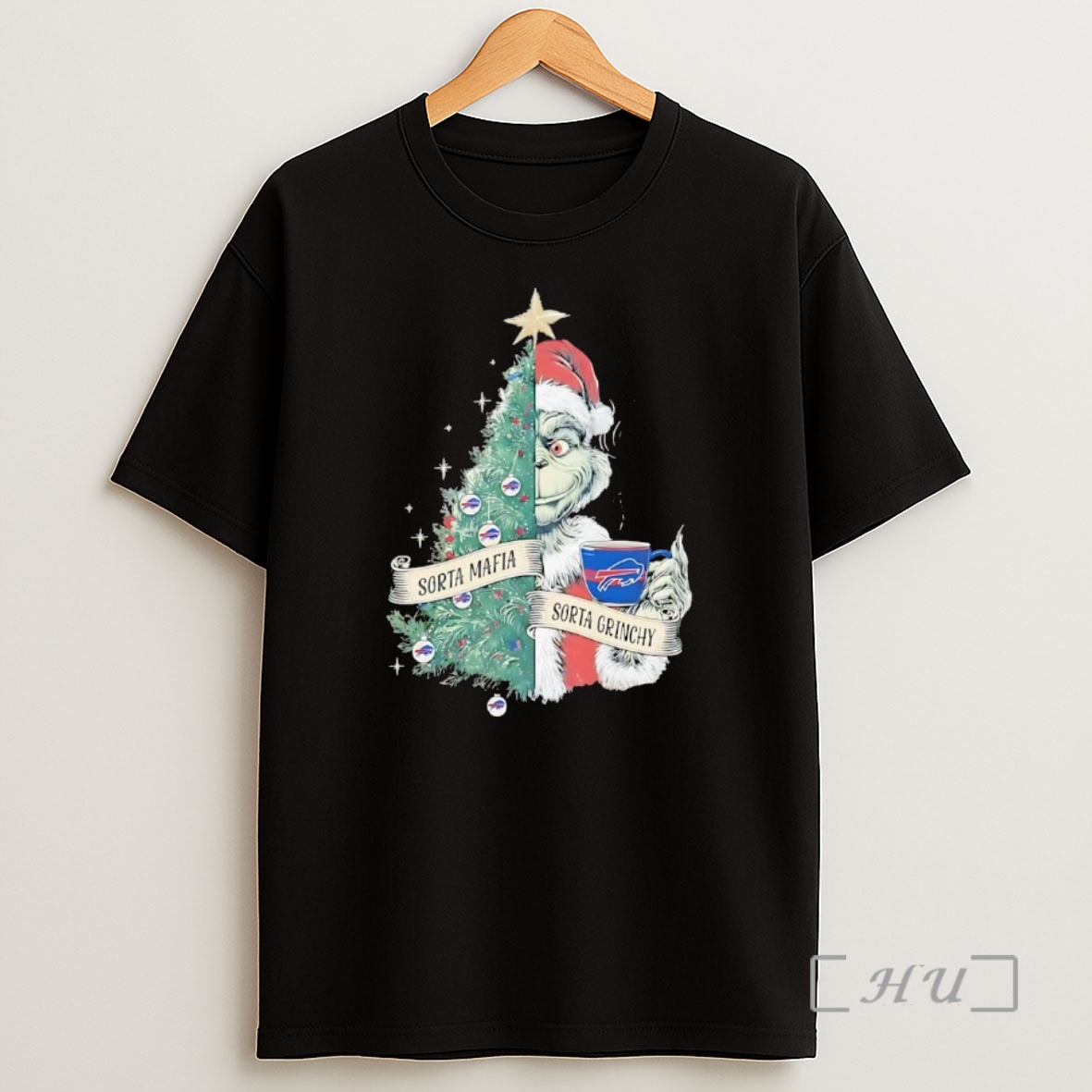 Officials Grinch Buffalo Bills Sorta Mafia Sorta Grinchy Christmas Tree Premium Shirt Sweatshirt Tee
