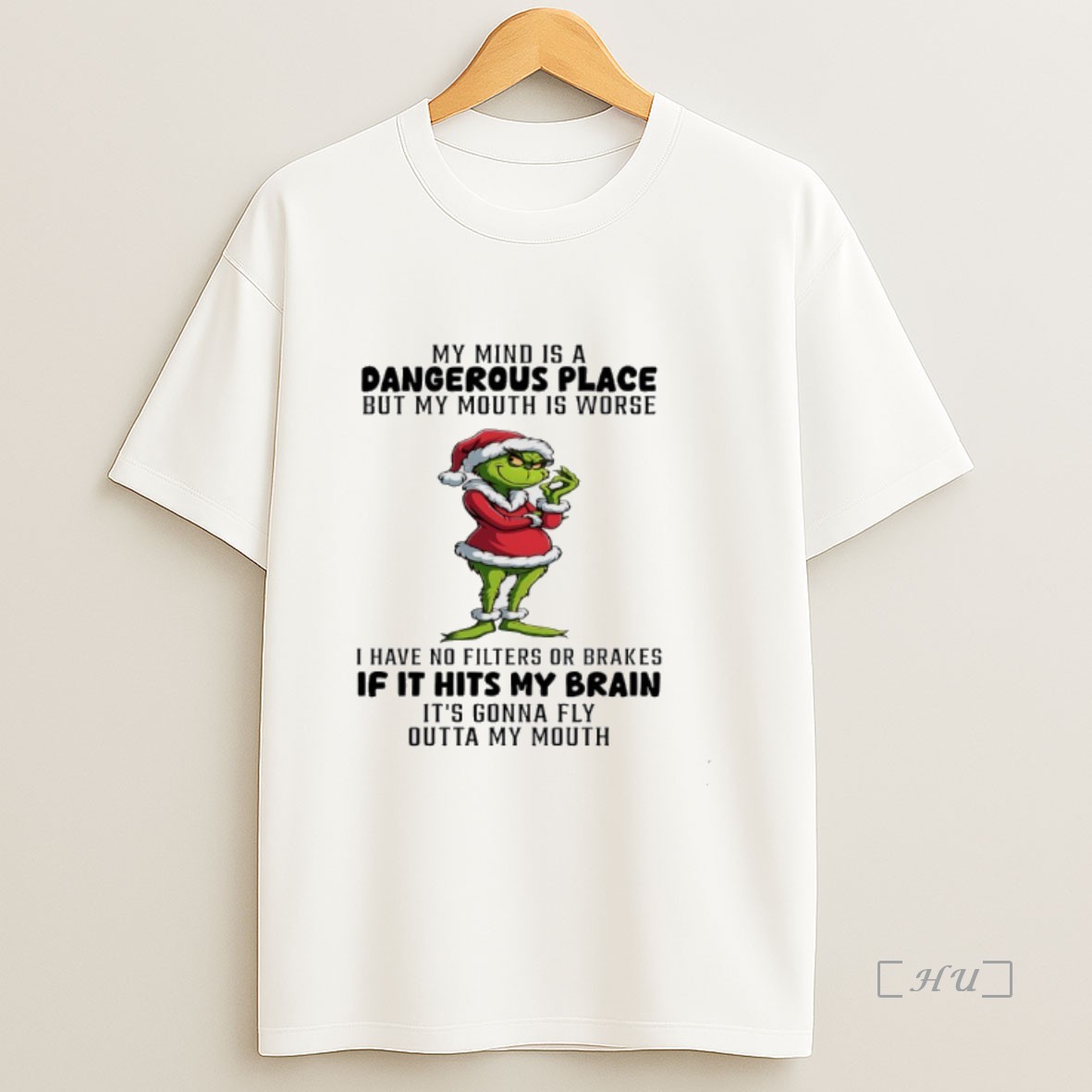 Officials Grinch Christmas 2025 My Mind Is A Dangerous Place But My Mouth Is Whorse Premium Shirt Sweatshirt Tee