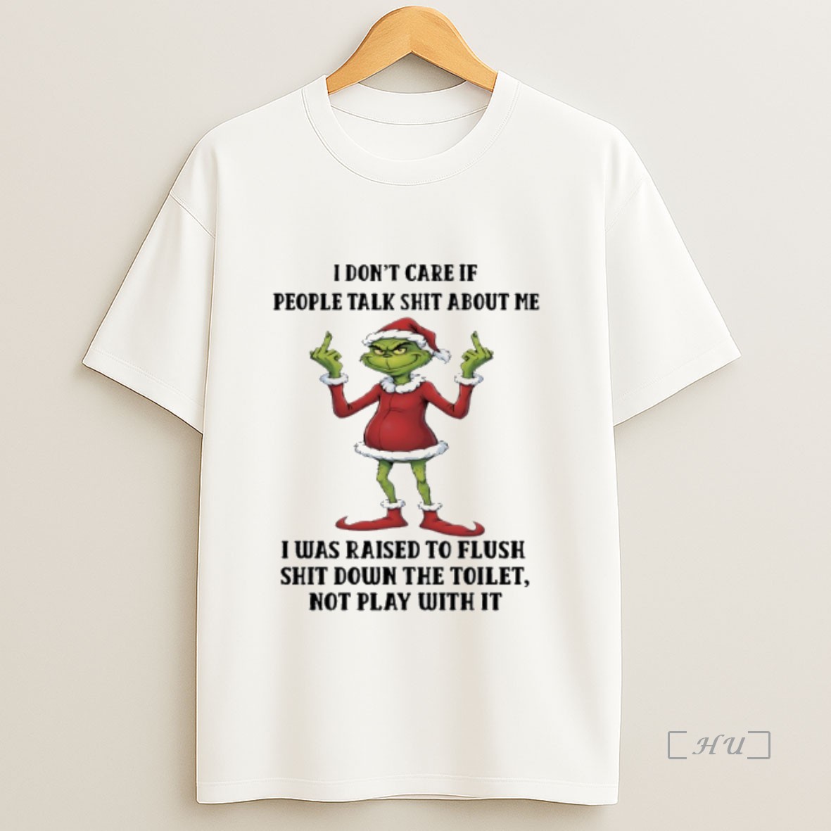 Officials Grinch Christmas Santas I Dont Care If People Talk Shit About Me Premium Shirt Sweatshirt Tee