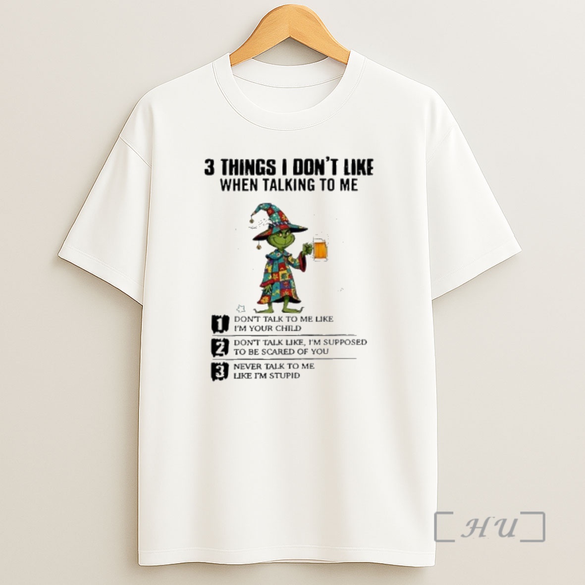 Officials Grinch Christmas Things I Dont Like When Talking To Me Premium Shirt Sweatshirt Tee