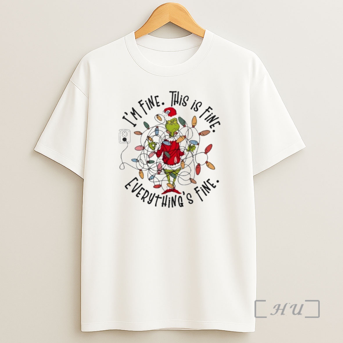 Officials Grinch Christmas Im Fine This Is Fine Premium Shirt Sweatshirt Tee
