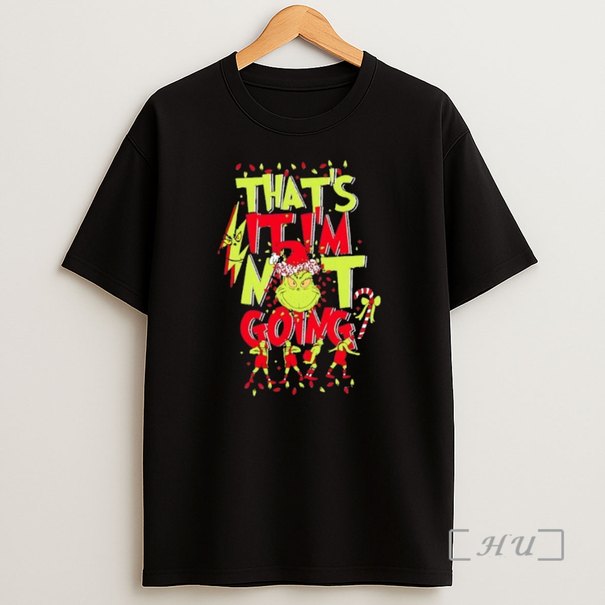 Officials Grinch Christmas Thats It Im Not Going Black Premium Shirt Sweatshirt Tee