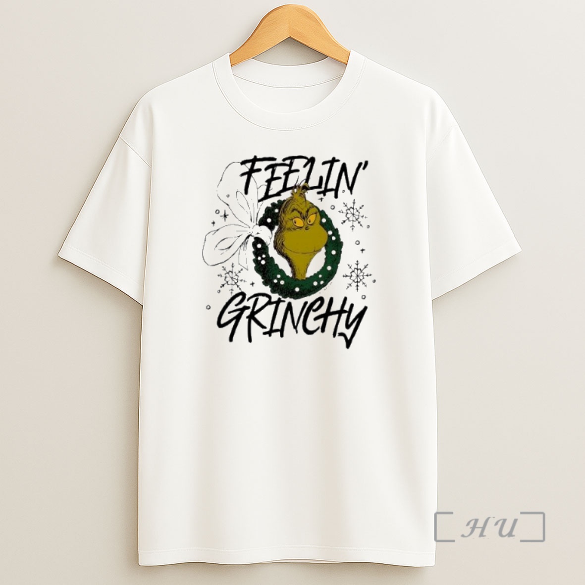 Officials Grinch Feeling Grinchy Wreath Premium Shirt Sweatshirt Tee