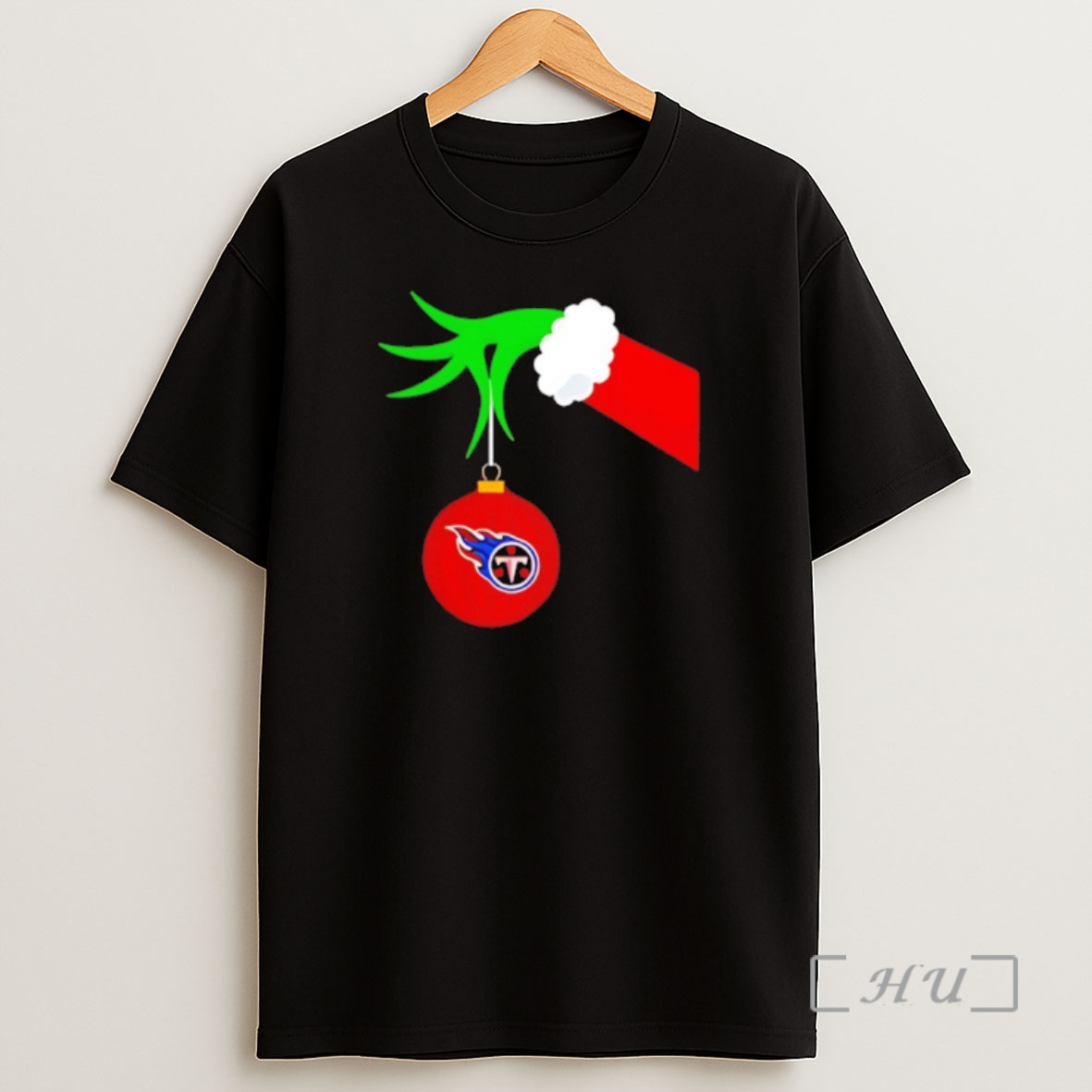 Officials Grinch Hand Holding Tennessee Titans Holiday Christmas Premium Shirt Sweatshirt Tee