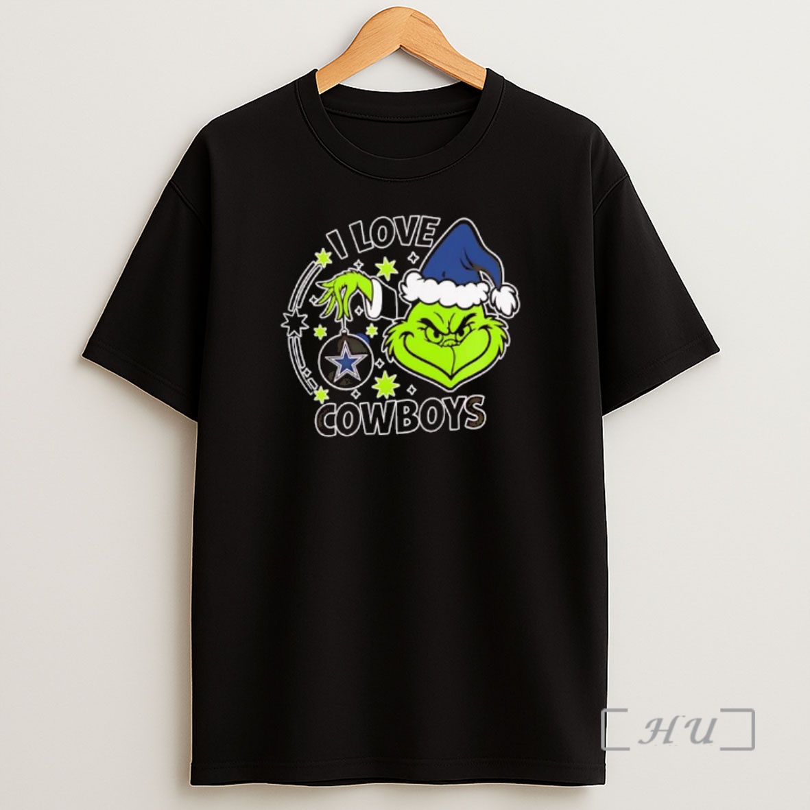 Officials Grinch I Love Dallas Cowboys Logo Premium Shirt Sweatshirt Tee
