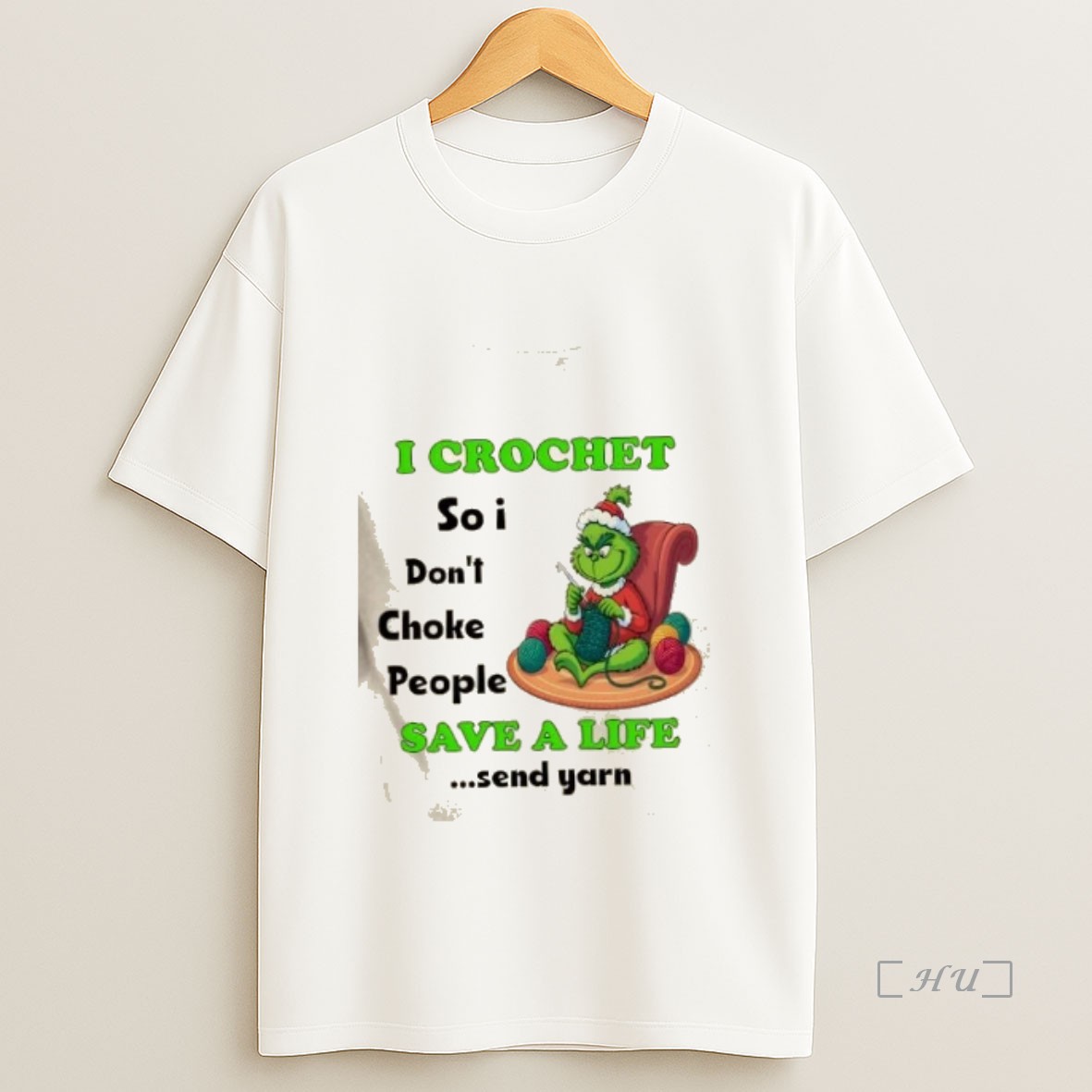 Officials Grinch I Crochet So I Dont Choke People Save A Life Premium Shirt Sweatshirt Tee