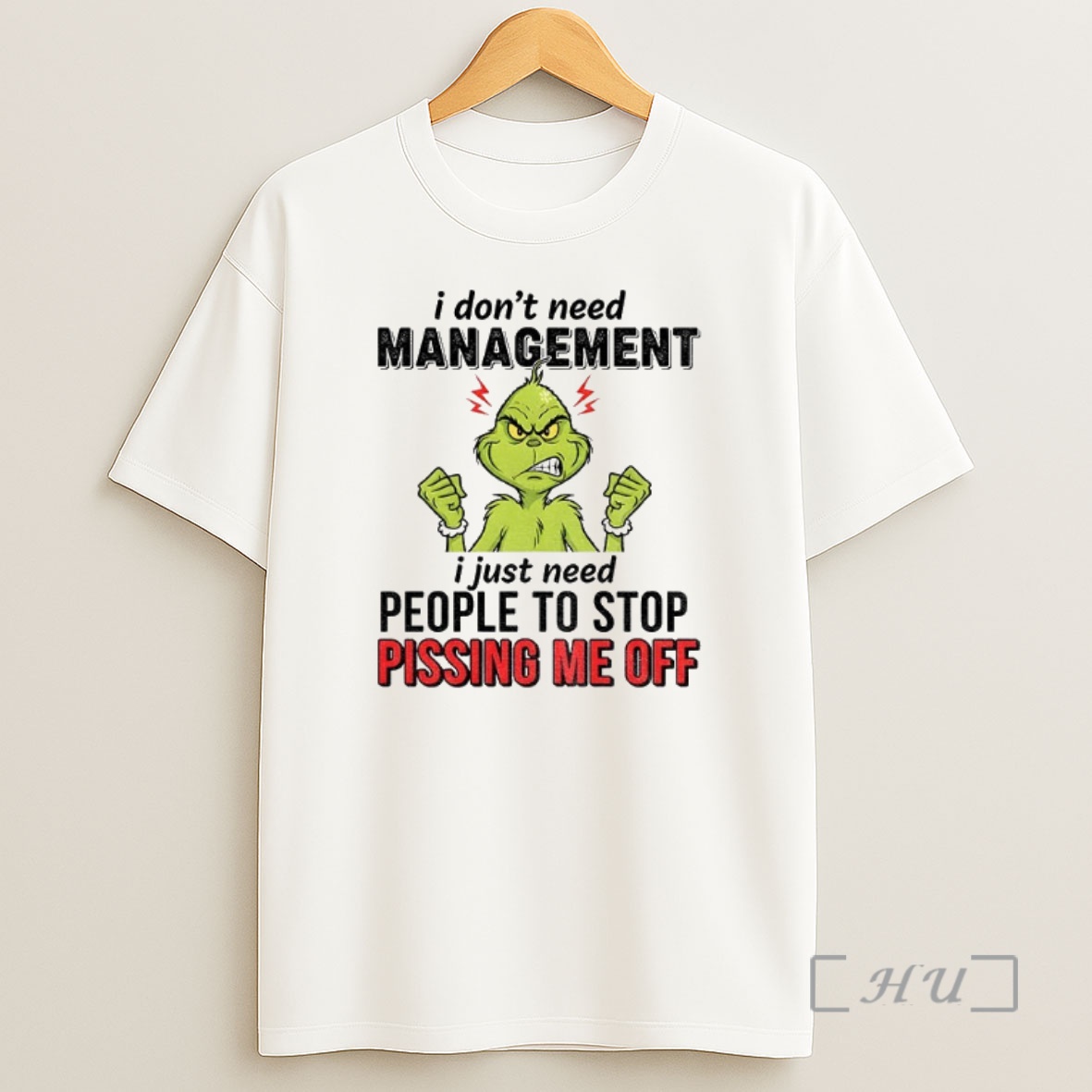 Officials Grinch I Dont Need Management I Just Need People To Stop Pissing Me Off Christmas Premium Shirt Sweatshirt Tee