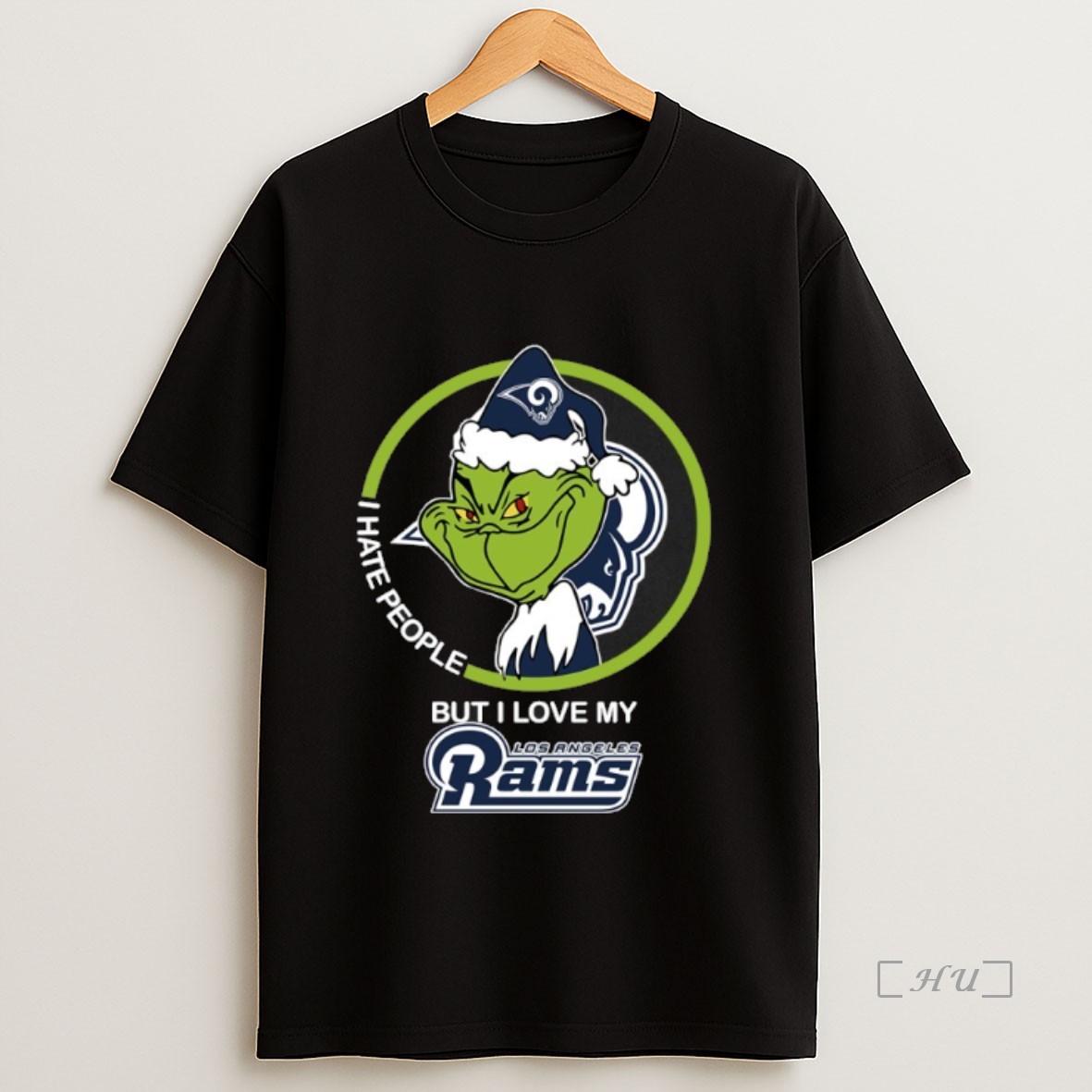 Officials Grinch I Hate People But I Love My Los Angeles Rams Christmas 2025 Premium Shirt Sweatshirt Tee