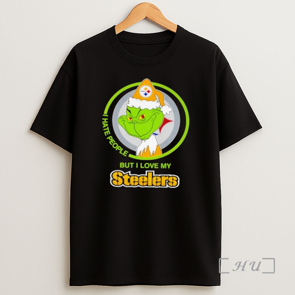 Officials Grinch I Hates People But I Loves My Pittsburgh Steelers Football Xmas 2025 Premium Shirt Sweatshirt Tee