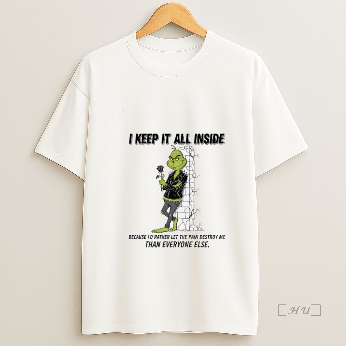 Officials Grinch I Keep It All Inside Because Id Rather Let The Pain Destroy Me Than Everyone Else Christmas Premium Shirt Sweatshirt Tee